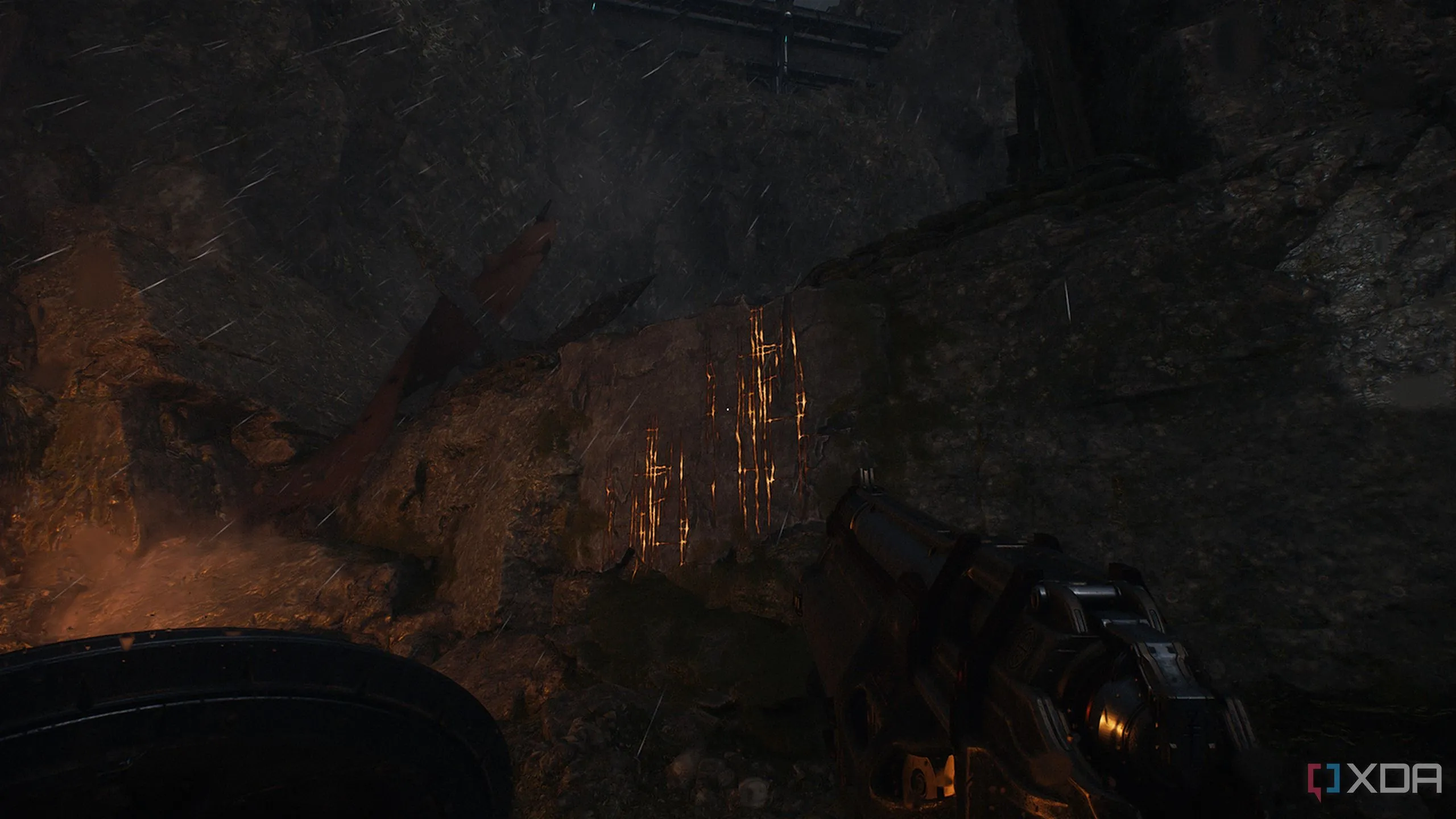 Bức tường có thể leo lên ở bên phải sau khi vượt qua hàng rào, dẫn đến Codex Page 2