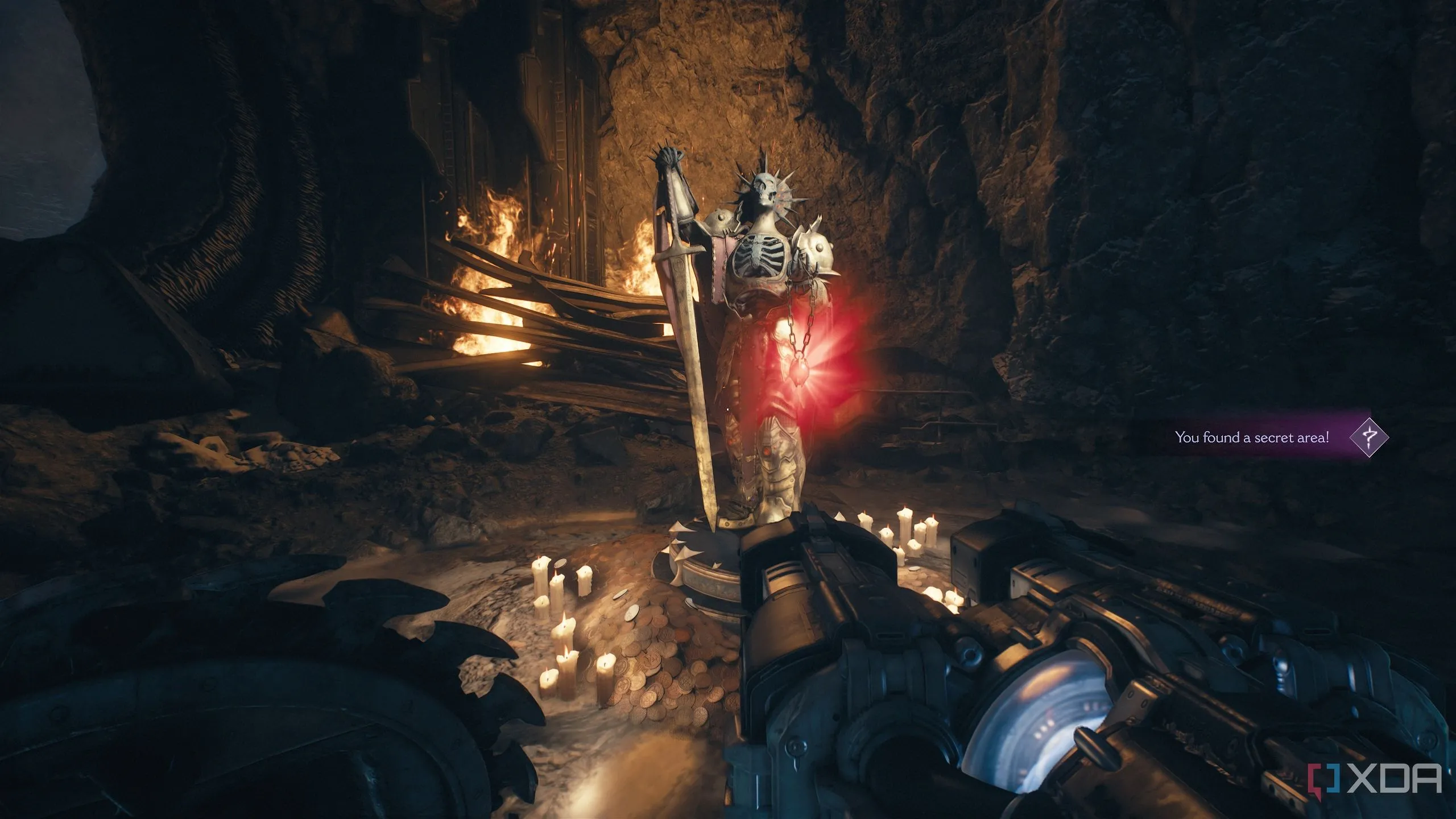 Bức tượng Hồng Ngọc Đỏ (Red Ruby) quý hiếm được tìm thấy trong Khu vực bí mật 4 của Doom The Dark Ages.