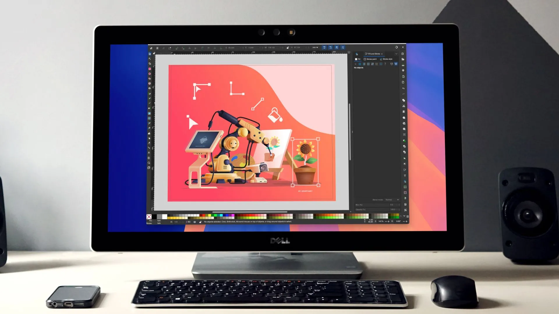 Các lựa chọn thay thế Adobe Illustrator miễn phí và mã nguồn mở, thể hiện khả năng kiểm soát dự án cục bộ