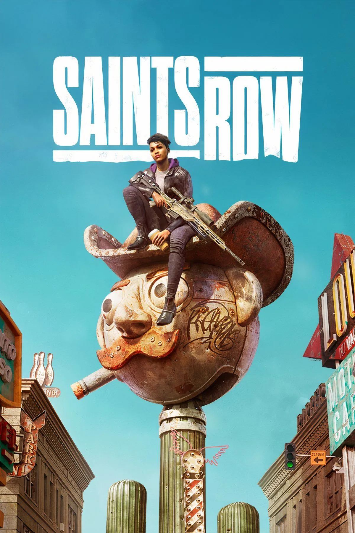 Các nhân vật trong Saints Row (2022) đứng trước một chiếc xe