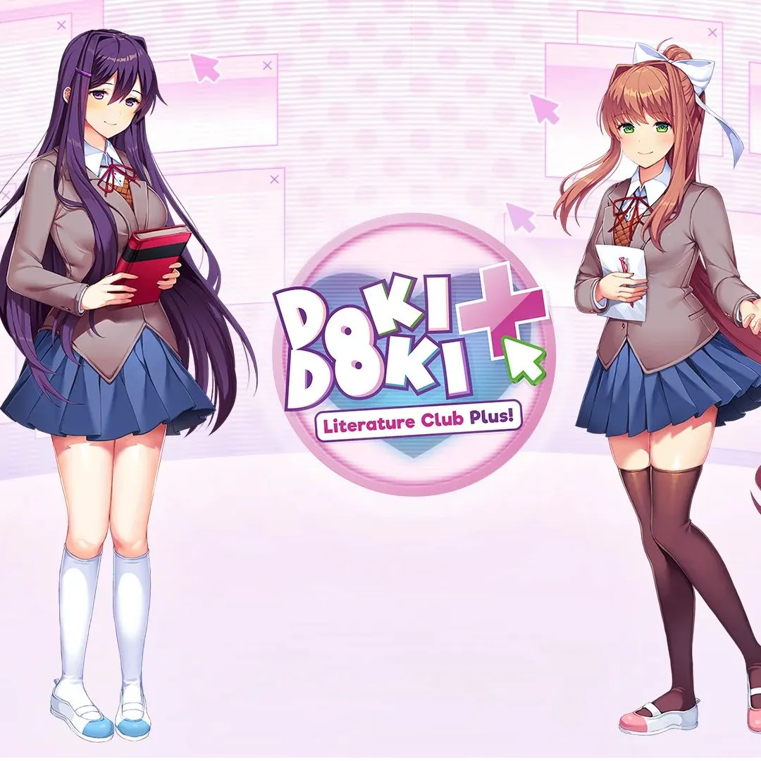 Các nhân vật trong visual novel Doki Doki Literature Club, game có plot twist kinh dị