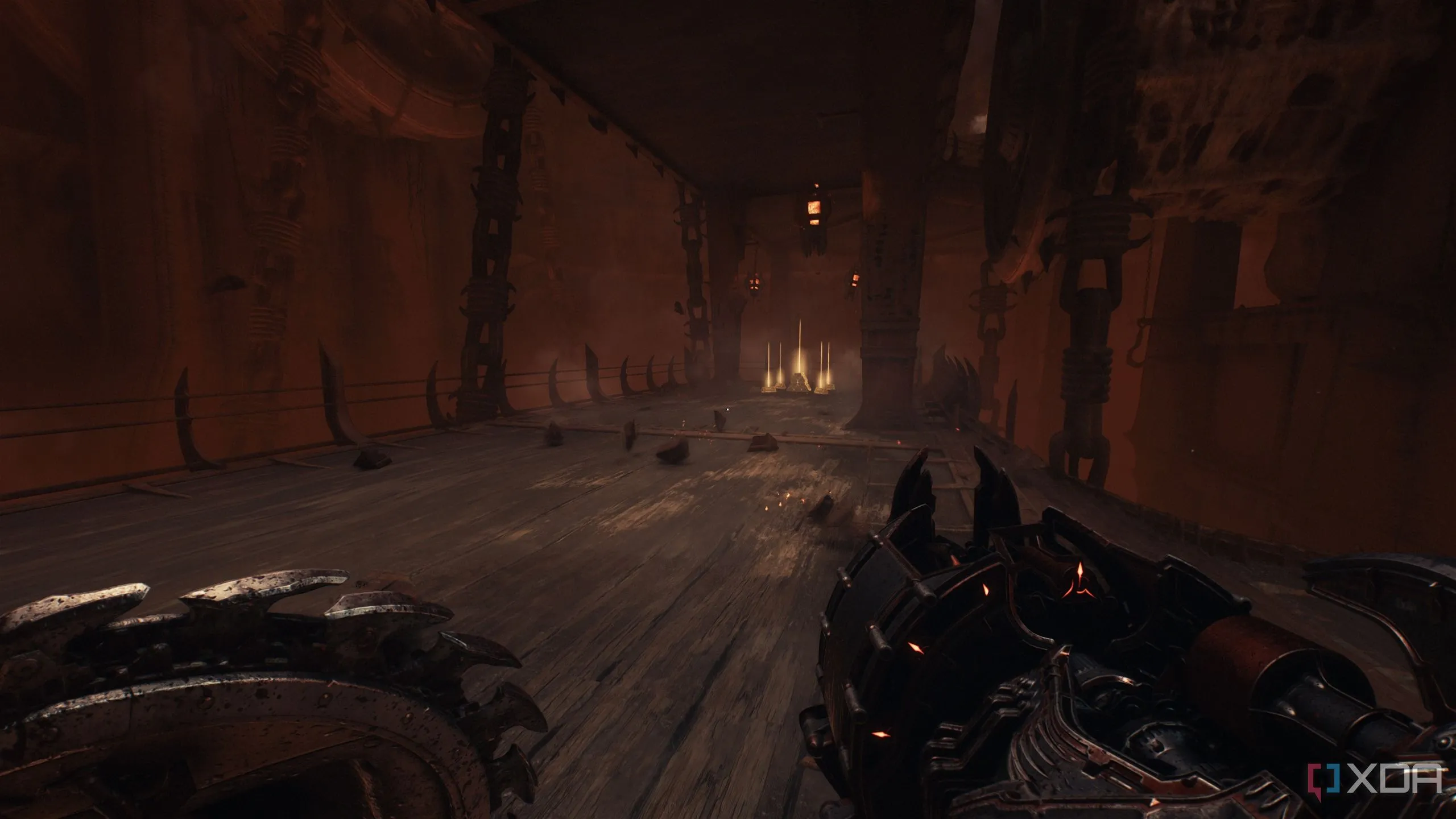 Các thỏi vàng và chồng vàng trong phi thuyền Hell Carrier đầu tiên của Doom: The Dark Ages