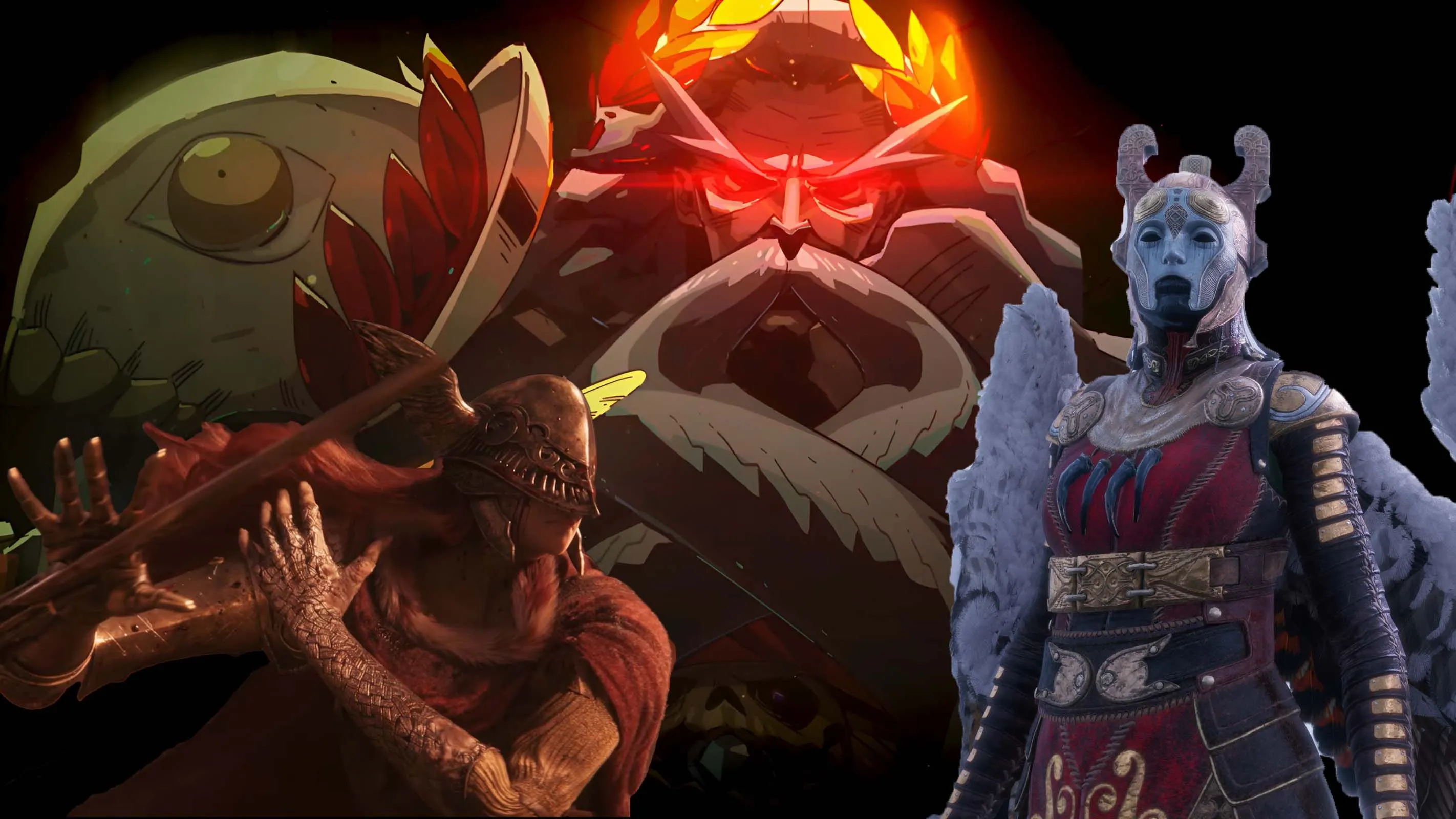 Các trùm game khó nhằn như Malenia (Elden Ring), Hades (Hades) và Sigrun (God of War)
