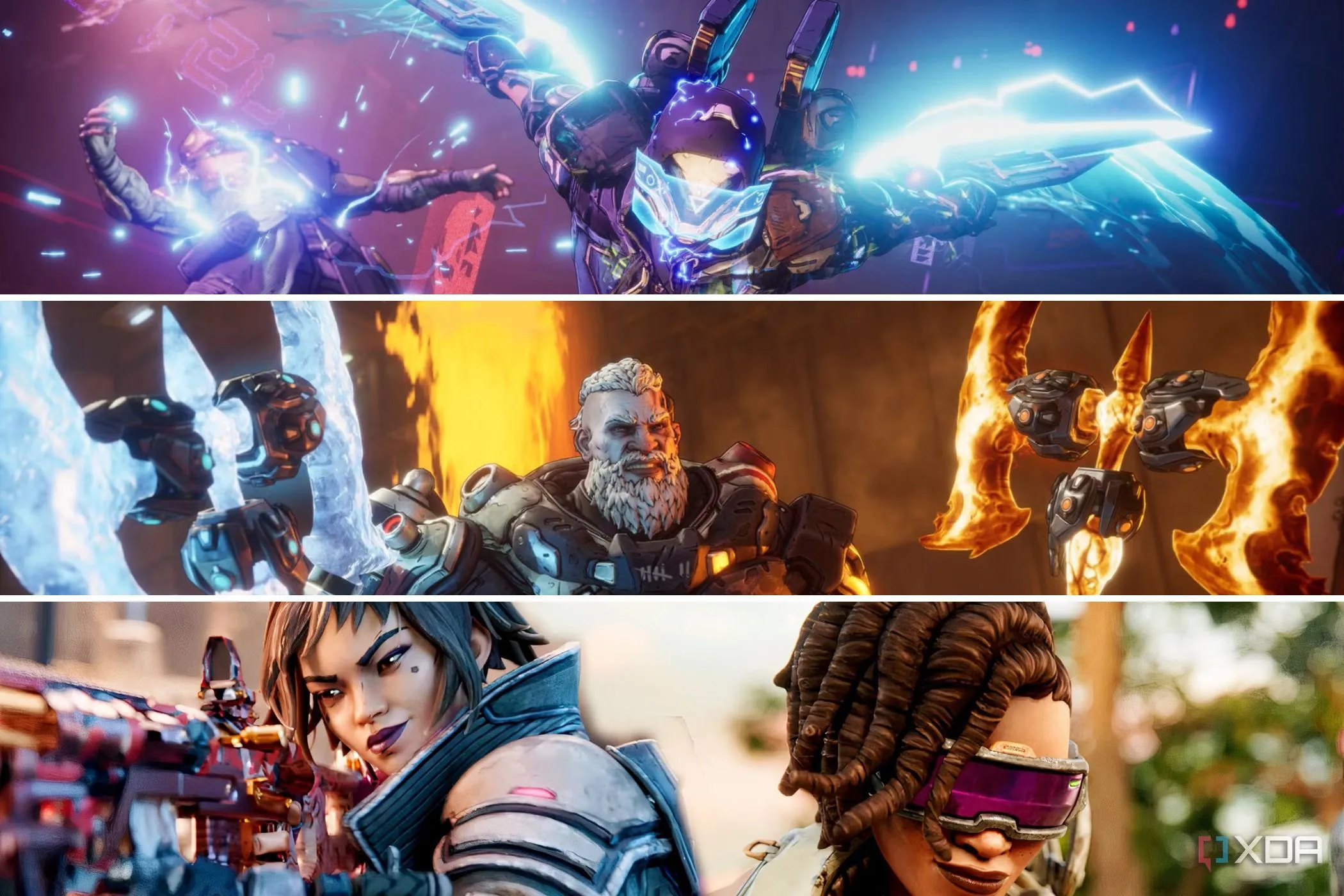 Các Vault Hunter trong Borderlands 4 sử dụng đa dạng vũ khí và kỹ năng đặc trưng trong chiến đấu