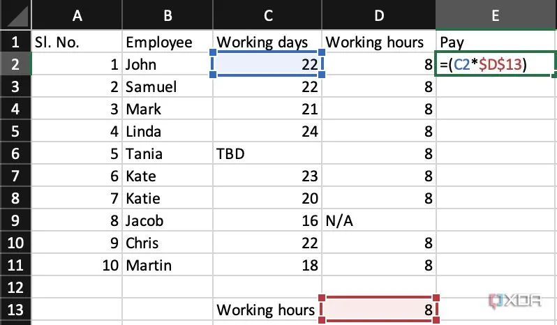 Cách gán biến trong Excel để tối ưu công thức và tránh hard-coding