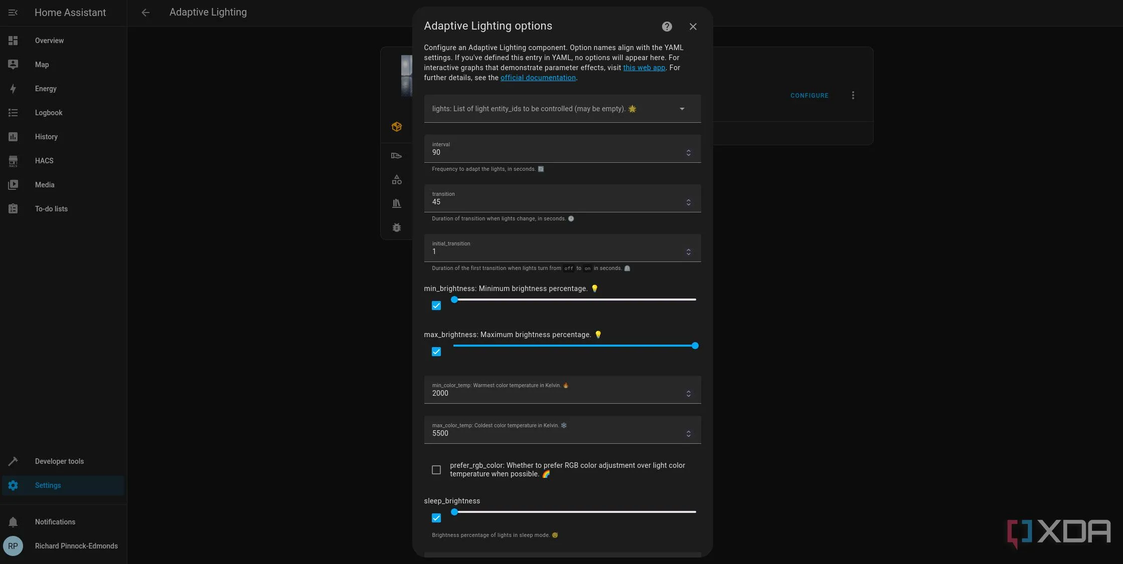 Cài đặt Adaptive Lighting trên Home Assistant