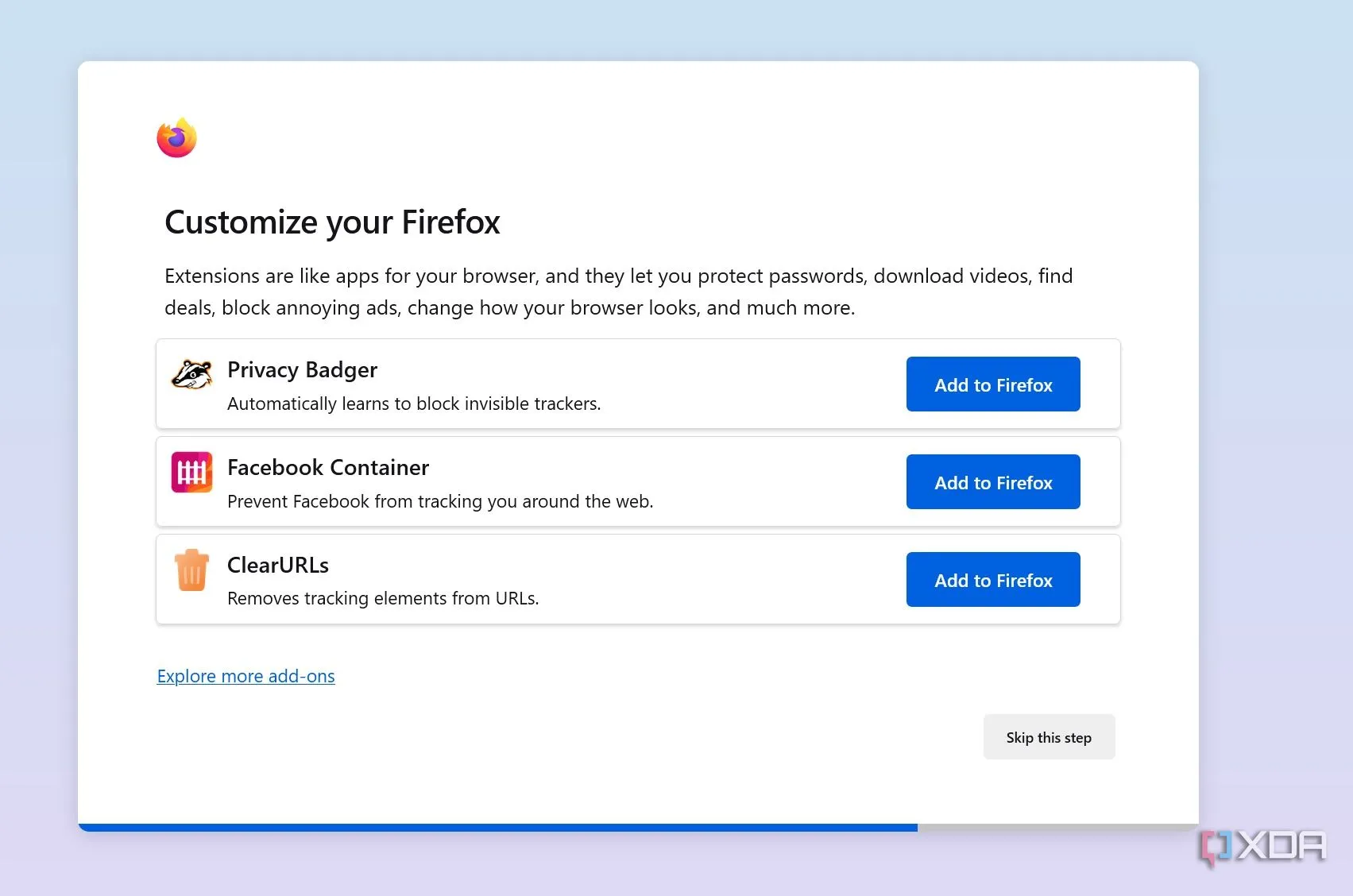 Cài đặt bảo mật của Firefox