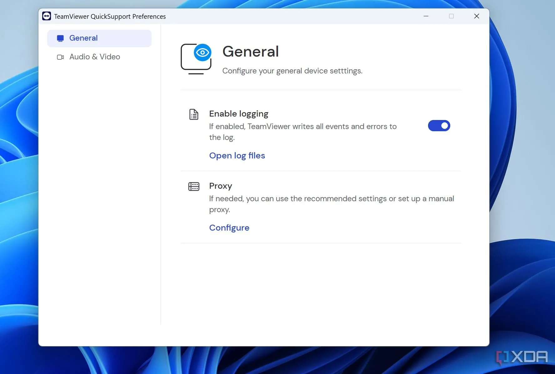 Cài đặt bảo mật trong TeamViewer với các tùy chọn truy cập và mật khẩu