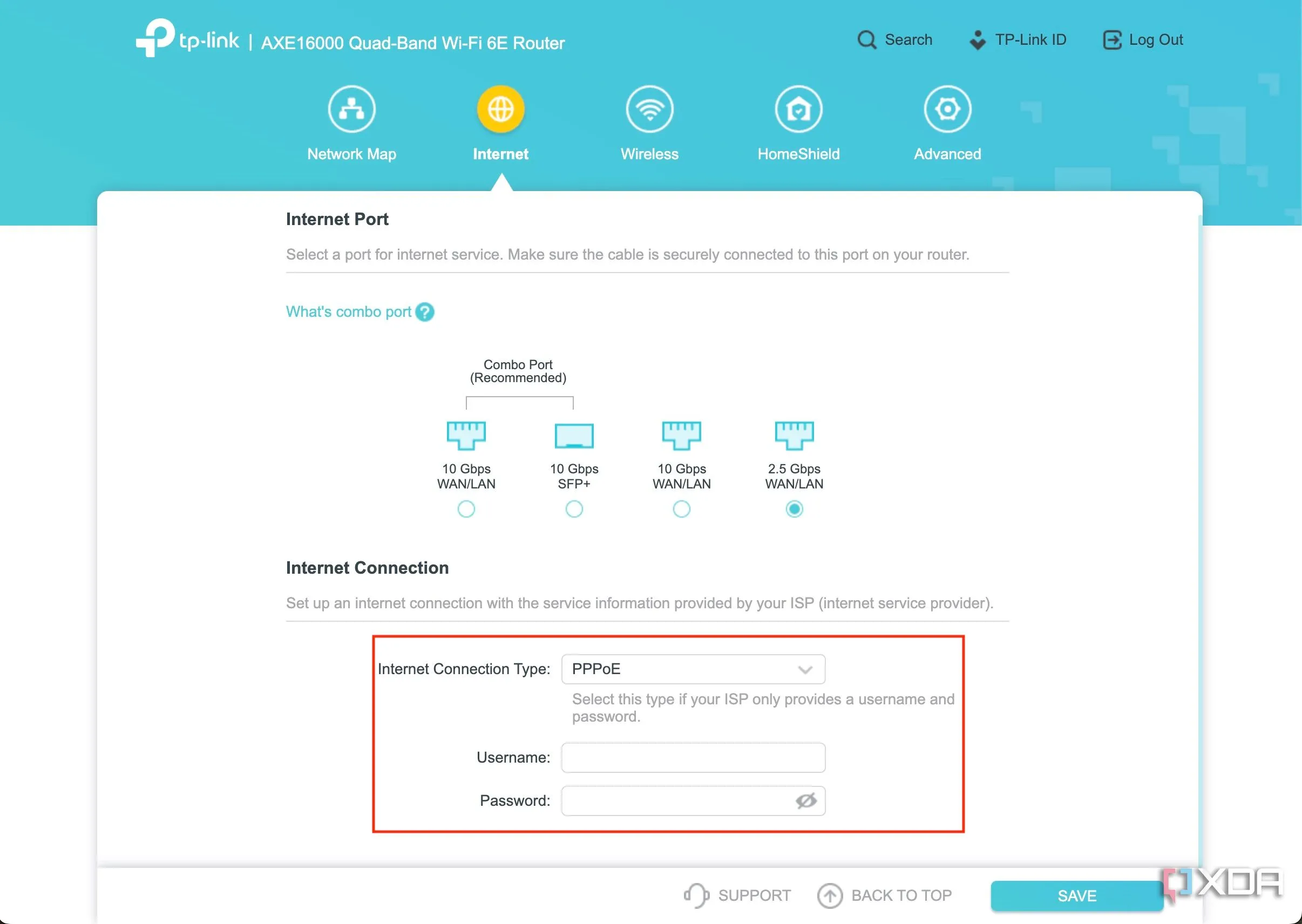 Cài đặt PPPoE trên router TP-Link Archer, minh họa việc thiết lập kết nối PPPoE và lợi ích hiệu suất khi ảo hóa OPNsense/pfSense