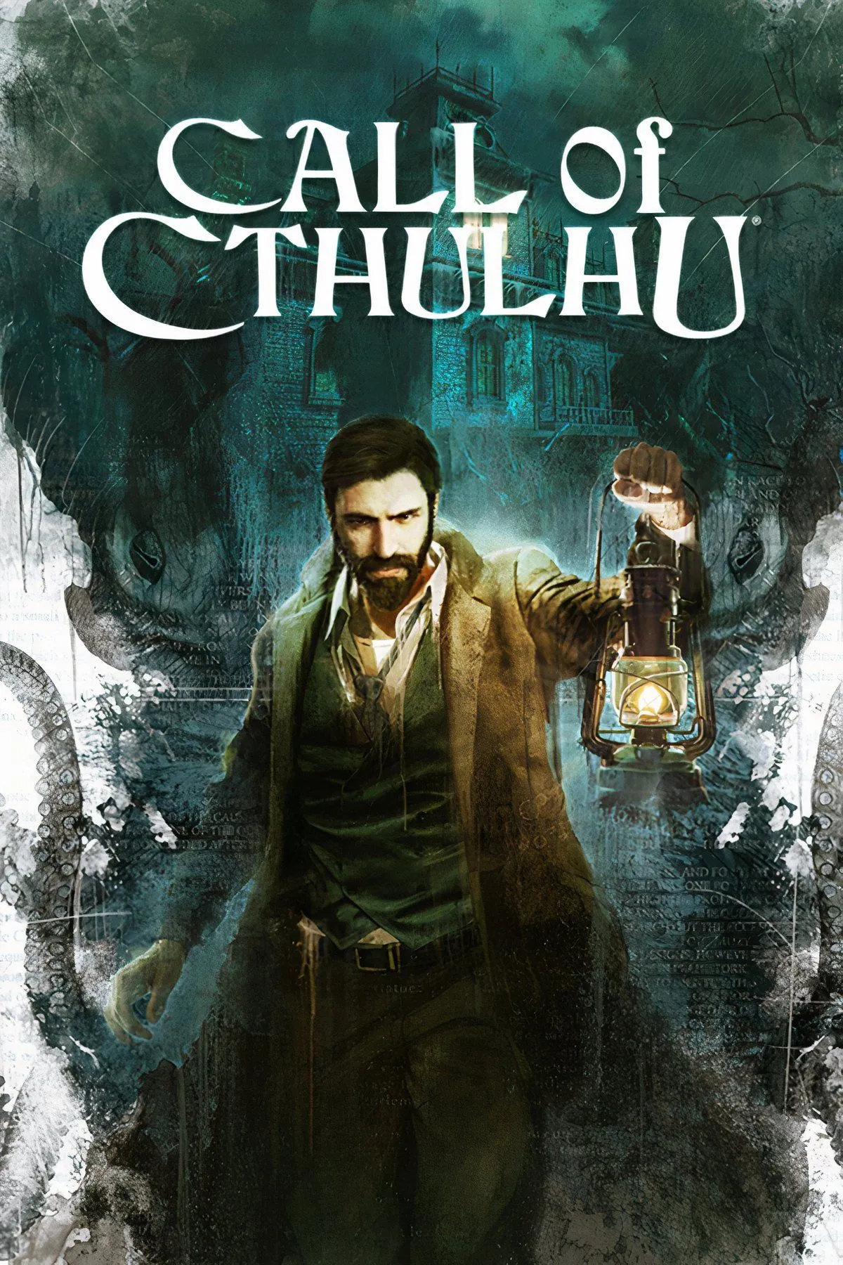 Call of Cthulhu poster và ảnh chụp màn hình game