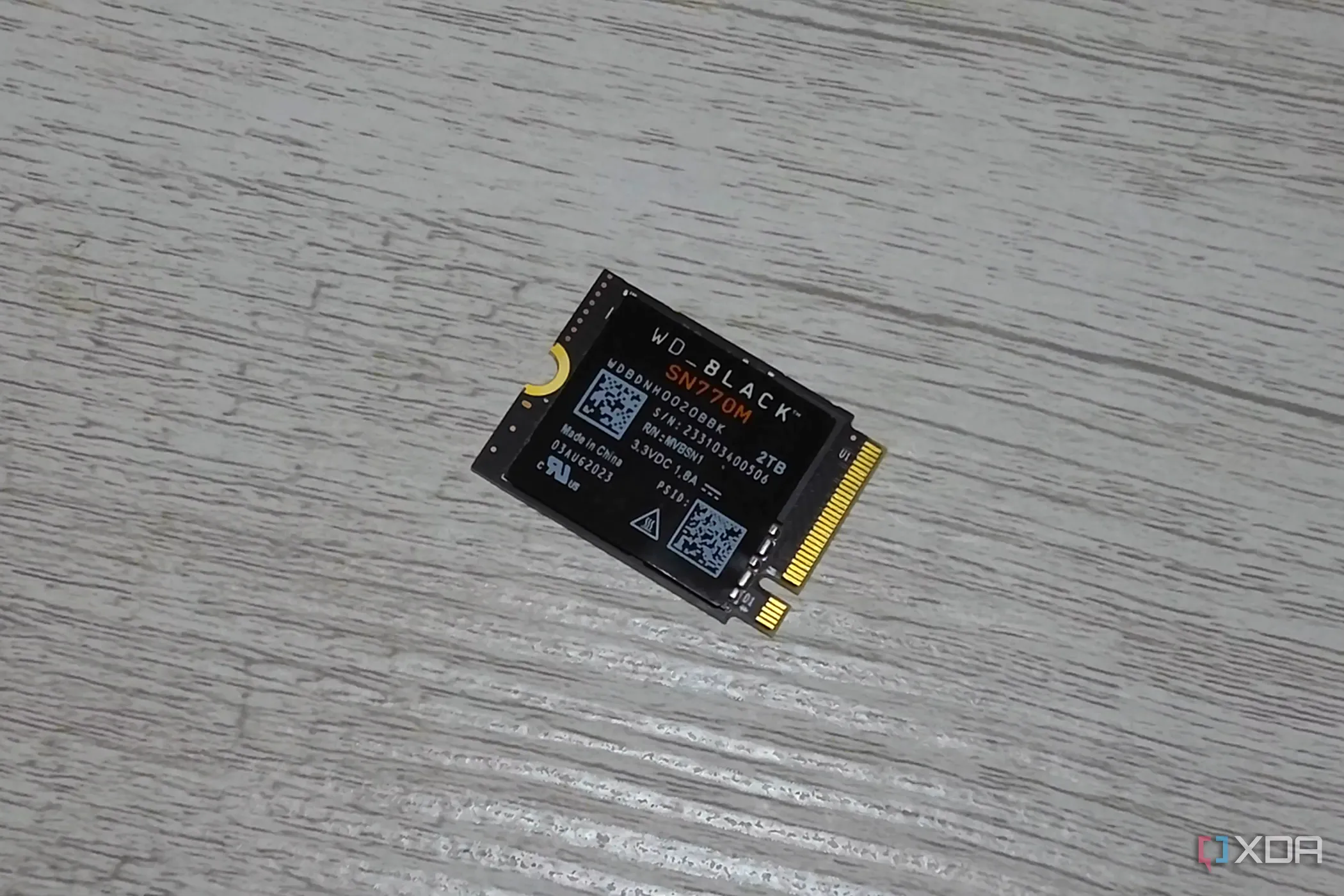 Cận cảnh ổ cứng WD Black SN770M SSD 2230, kích thước nhỏ gọn