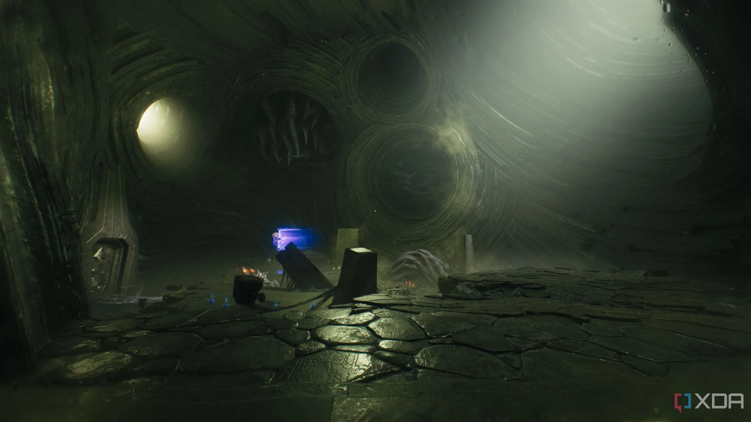 Căn phòng Lovecraftian rộng lớn nơi thu thập Tinh hoa Quỷ và hoàn thành thử thách &quot;Heads-Up&quot;.