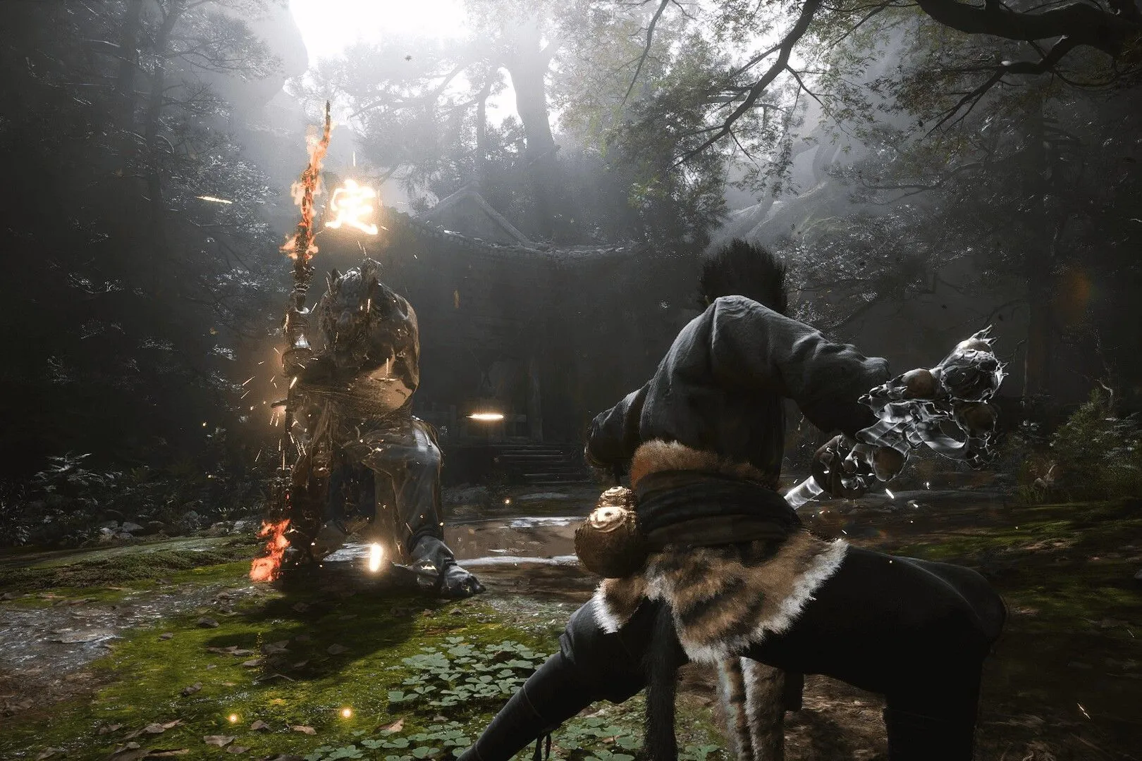 Cảnh chiến đấu ấn tượng trong game Black Myth: Wukong, tựa game giành giải Game of the Year tại Steam Awards 2024