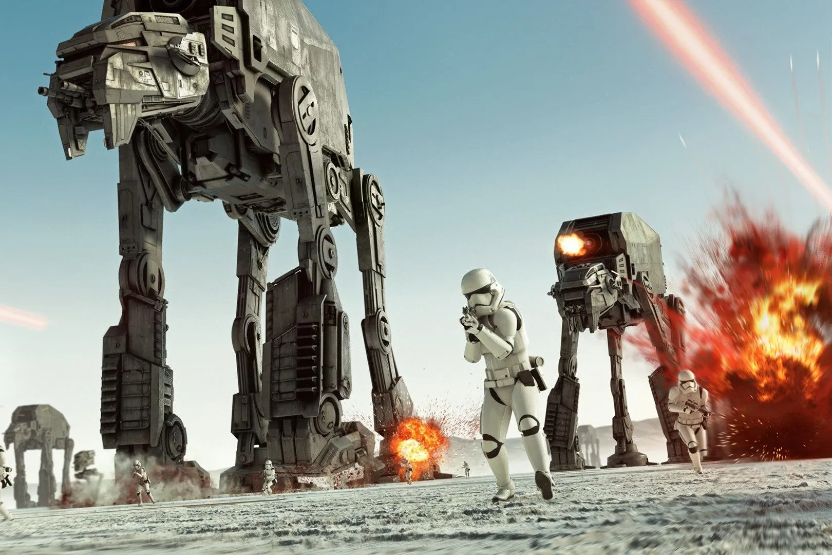 Cảnh chiến đấu hoành tráng trong Star Wars Battlefront II, chứng minh đồ họa đẹp không cần Ray Tracing