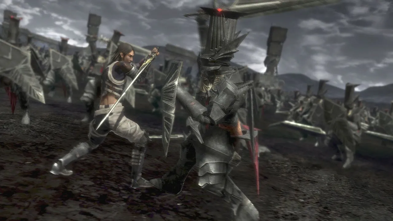 Cảnh chiến đấu kịch tính với kiếm và phép thuật trong Lost Odyssey