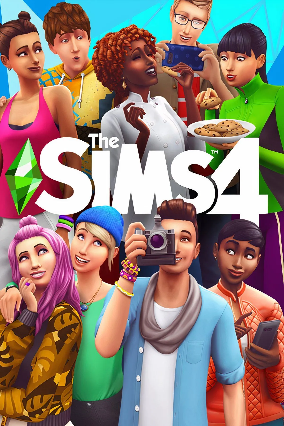 Cảnh chơi The Sims 4 với nhiều Sims đang tương tác trong một ngôi nhà được trang trí đẹp mắt, thể hiện khả năng tùy chỉnh và mô phỏng cuộc sống