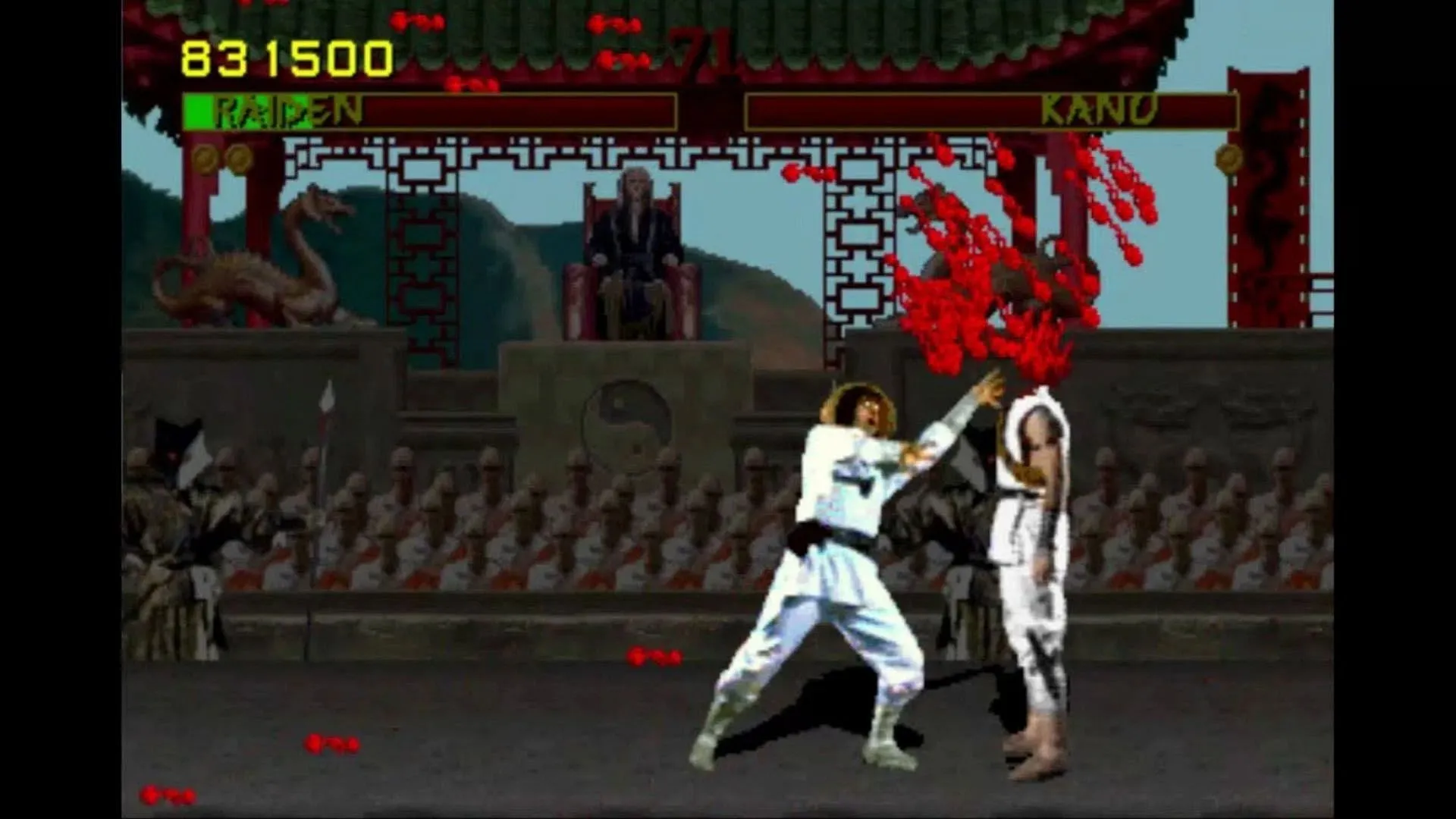 Cảnh Fatality trong game Mortal Kombat