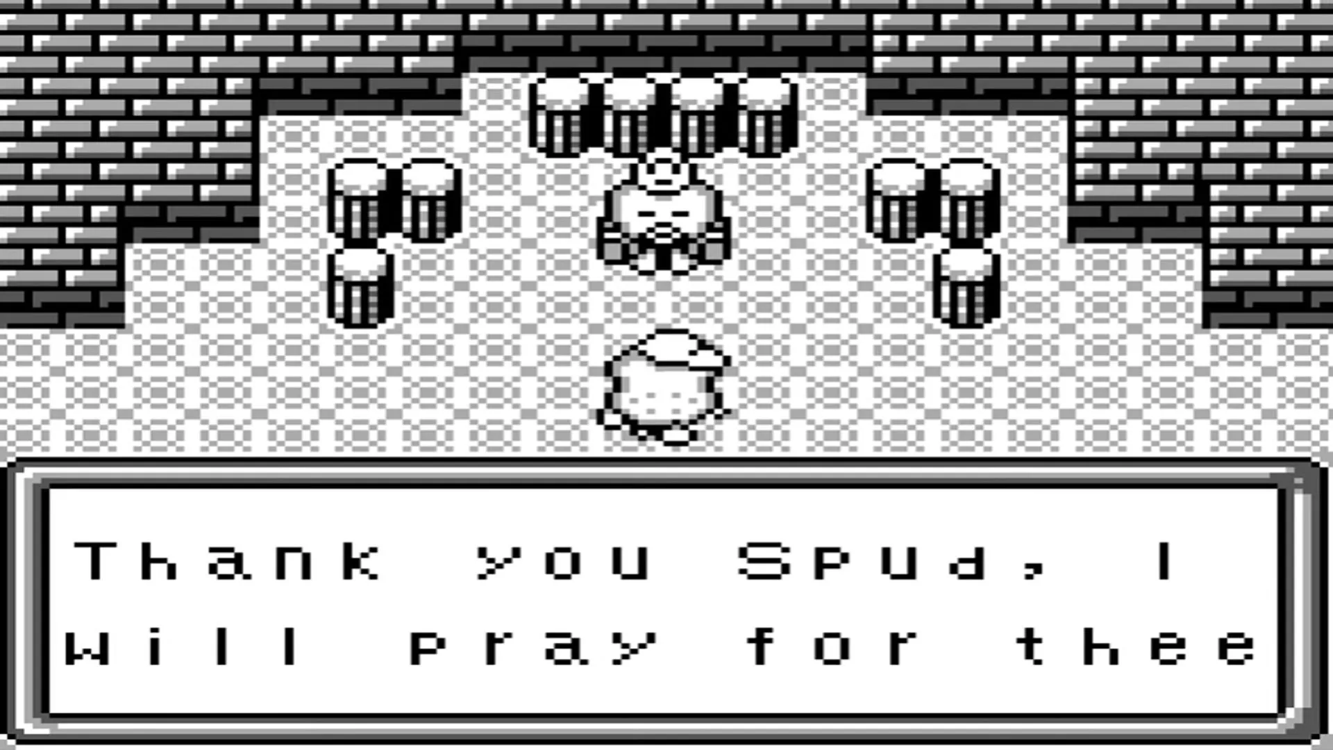 Cảnh gameplay của Spud's Adventure, nhân vật Spud khoai tây đang phiêu lưu trong một ngọn tháp
