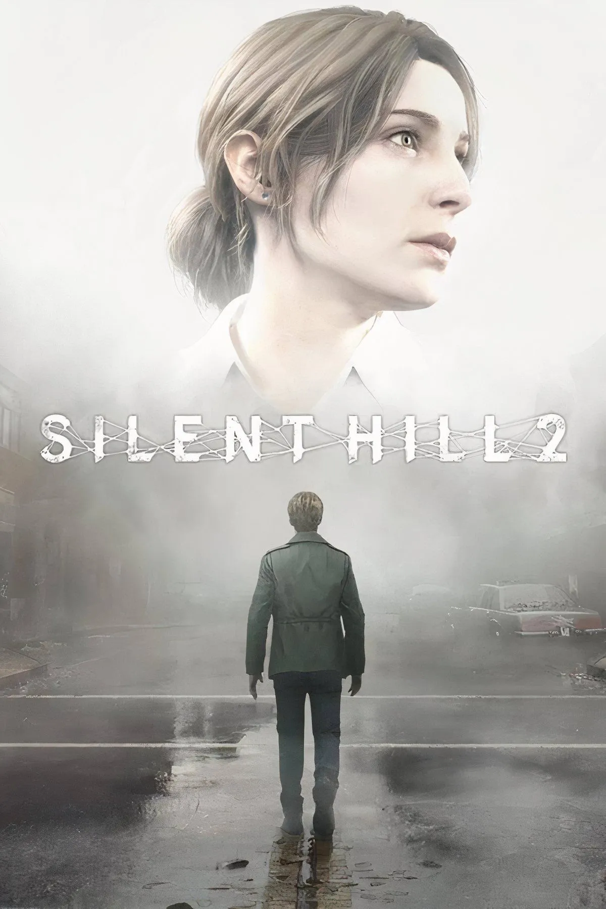 Cảnh James Sunderland bước đi trong sương mù dày đặc của Silent Hill, hình ảnh biểu tượng của game kinh dị cổ điển