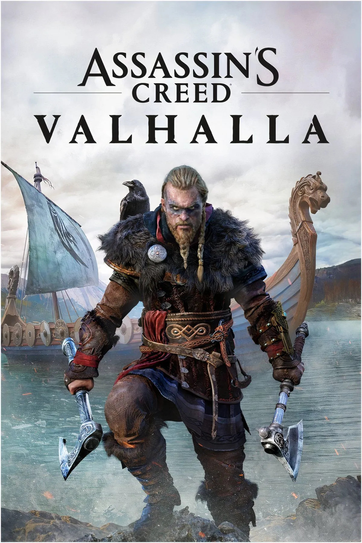 Cảnh quan hùng vĩ của Na Uy phủ tuyết trong Assassin's Creed Valhalla, thể hiện cuộc sống của người Viking