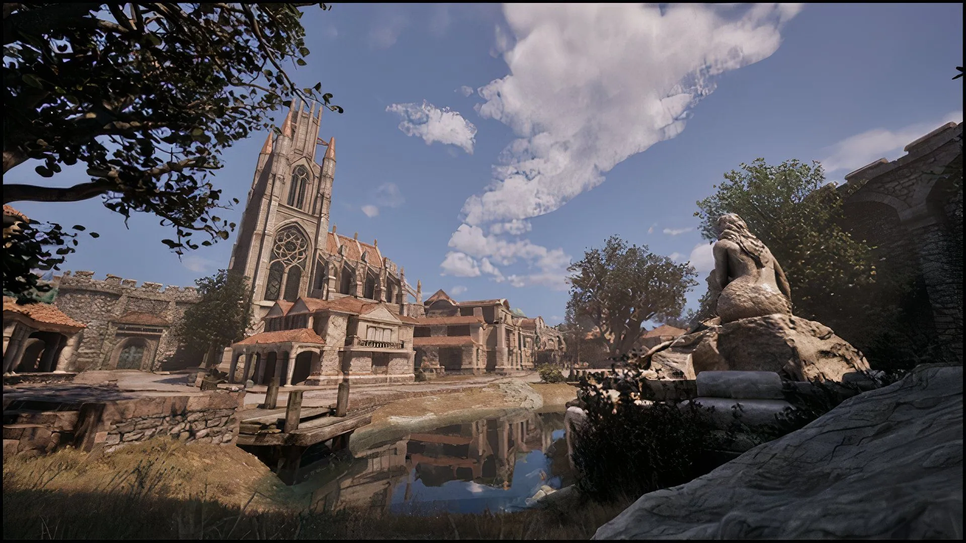 Cảnh quan thành phố đồ sộ trong The Elder Scrolls IV: Oblivion Remastered được nâng cấp đồ họa