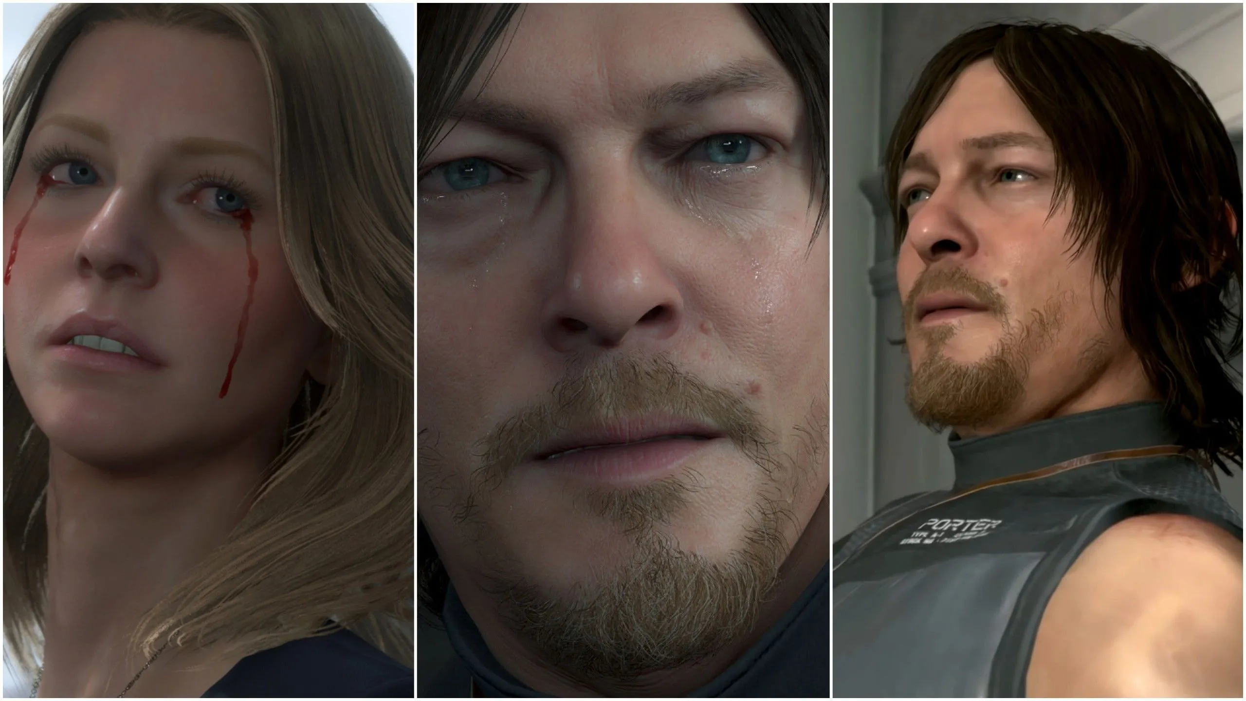 Cảnh trong game Death Stranding, minh họa diễn xuất nhân vật trong game.