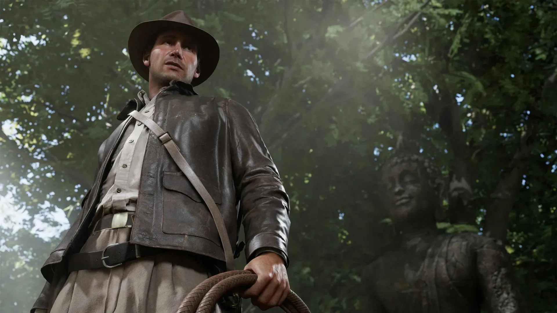 Cảnh trong game Indiana Jones and the Great Circle, một tựa game đơn hấp dẫn trên Xbox