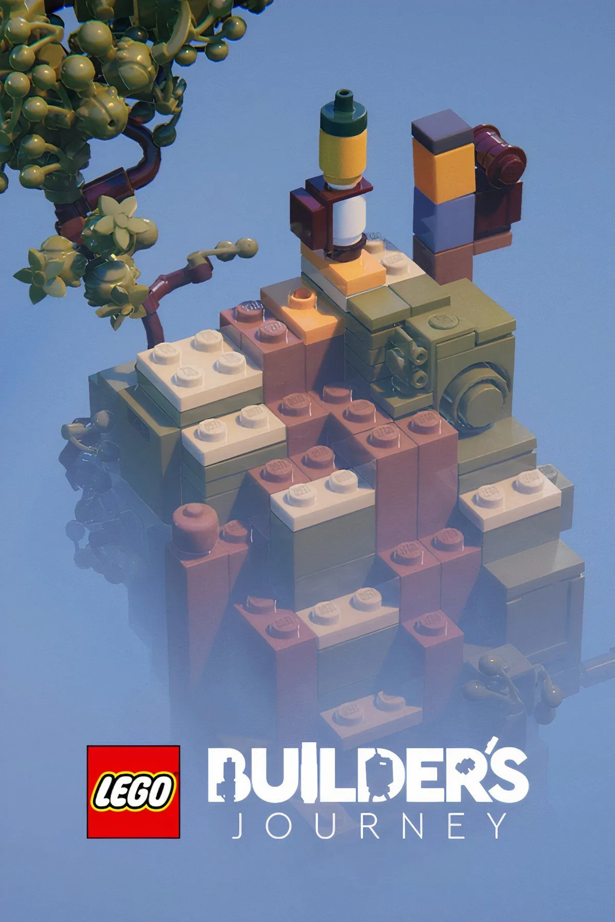 Cảnh trong game LEGO Builder's Journey với các khối gạch LEGO và ánh sáng nghệ thuật