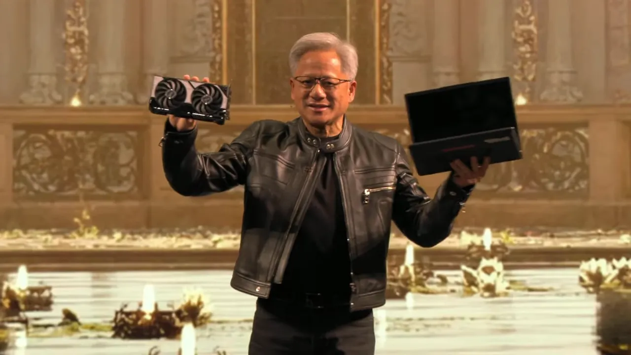 CEO Jensen Huang của Nvidia trong bài phát biểu tại Computex 2025, nơi ông đã không đề cập đến chip N1X.