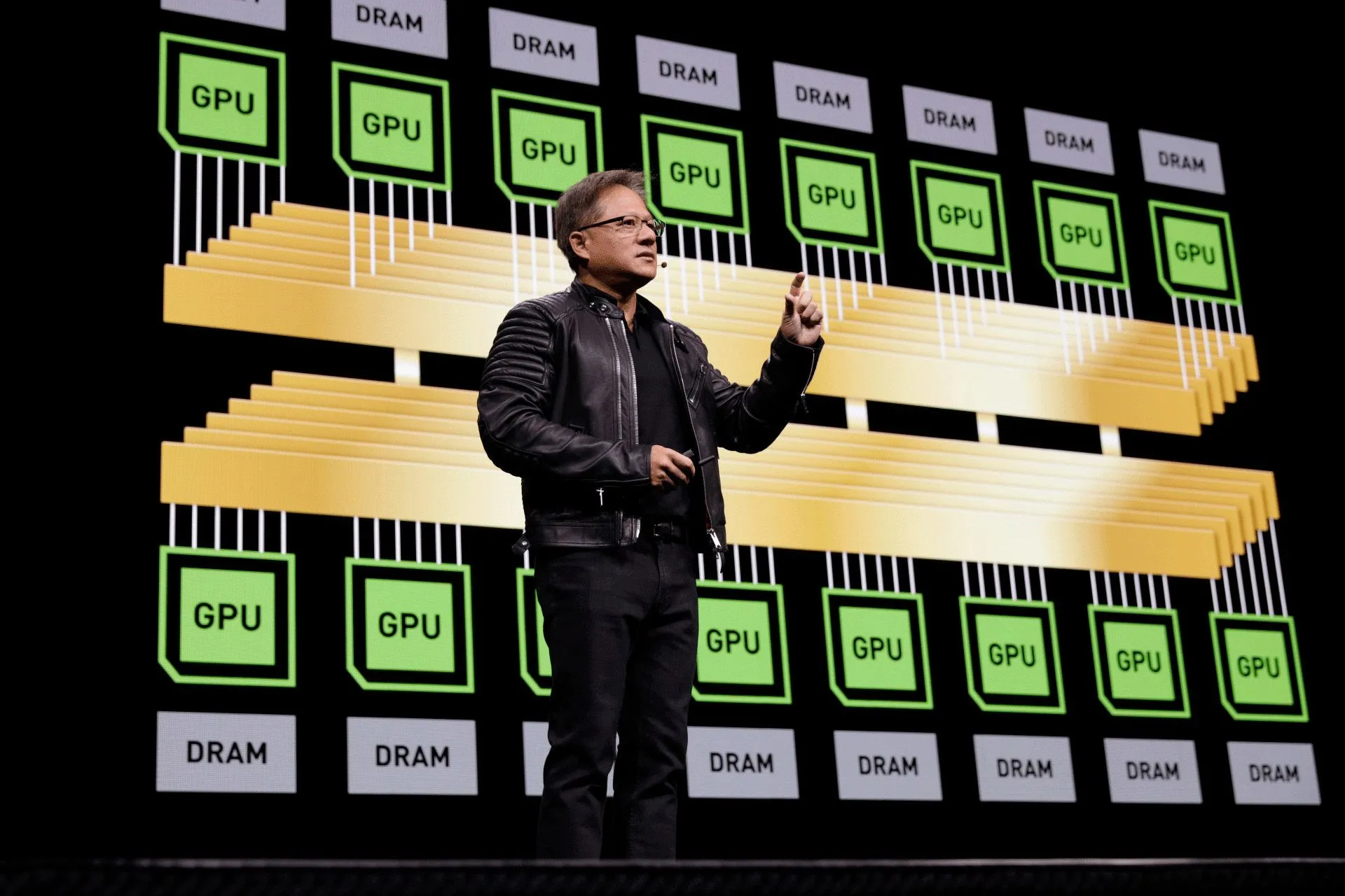 CEO Nvidia tại sự kiện GTC, nơi các chiến lược marketing như GPP từng được thảo luận