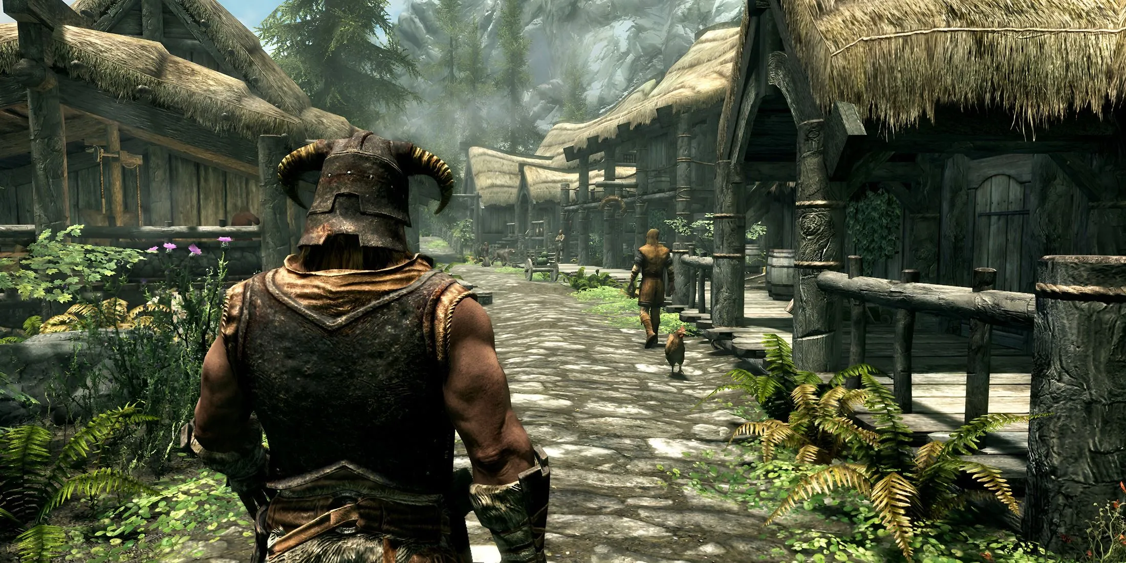 Chiến binh Dragonborn trong The Elder Scrolls V: Skyrim, đại diện cho khả năng mở rộng nội dung với các mod nhiệm vụ