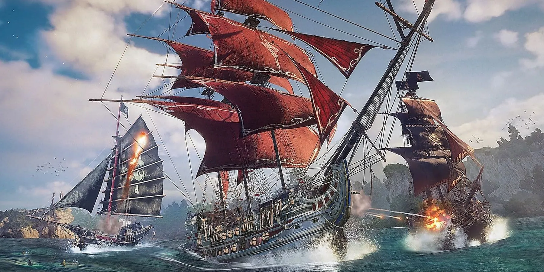 Chiến đấu hải chiến hoành tráng trong Skull &amp; Bones, một tựa game cướp biển đã gây thất vọng