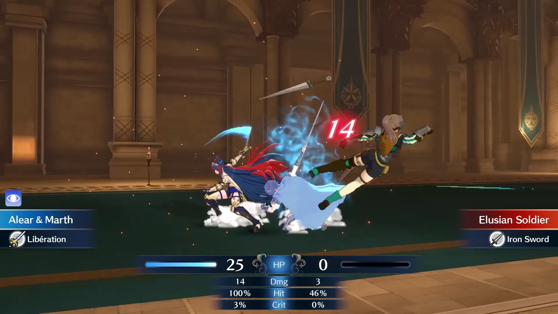 Chiến đấu trong Fire Emblem Engage, nơi tính năng permadeath mang lại cảm xúc mạnh mẽ