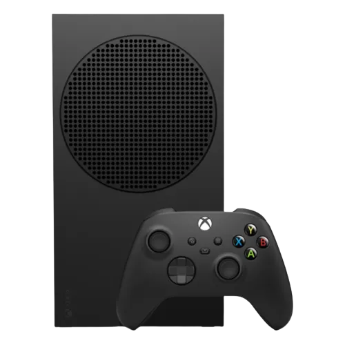 Console Xbox Series S màu đen dung lượng 1TB, minh họa cho việc phát triển game cần tối ưu hóa cho phần cứng yếu hơn.