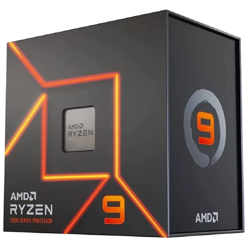 CPU AMD Ryzen 9 7900X hiển thị trên hộp