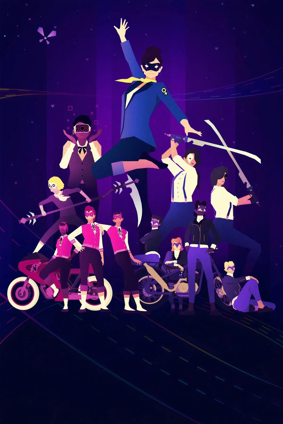 Đồ họa neon rực rỡ và nhịp điệu cuốn hút của Sayonara Wild Hearts