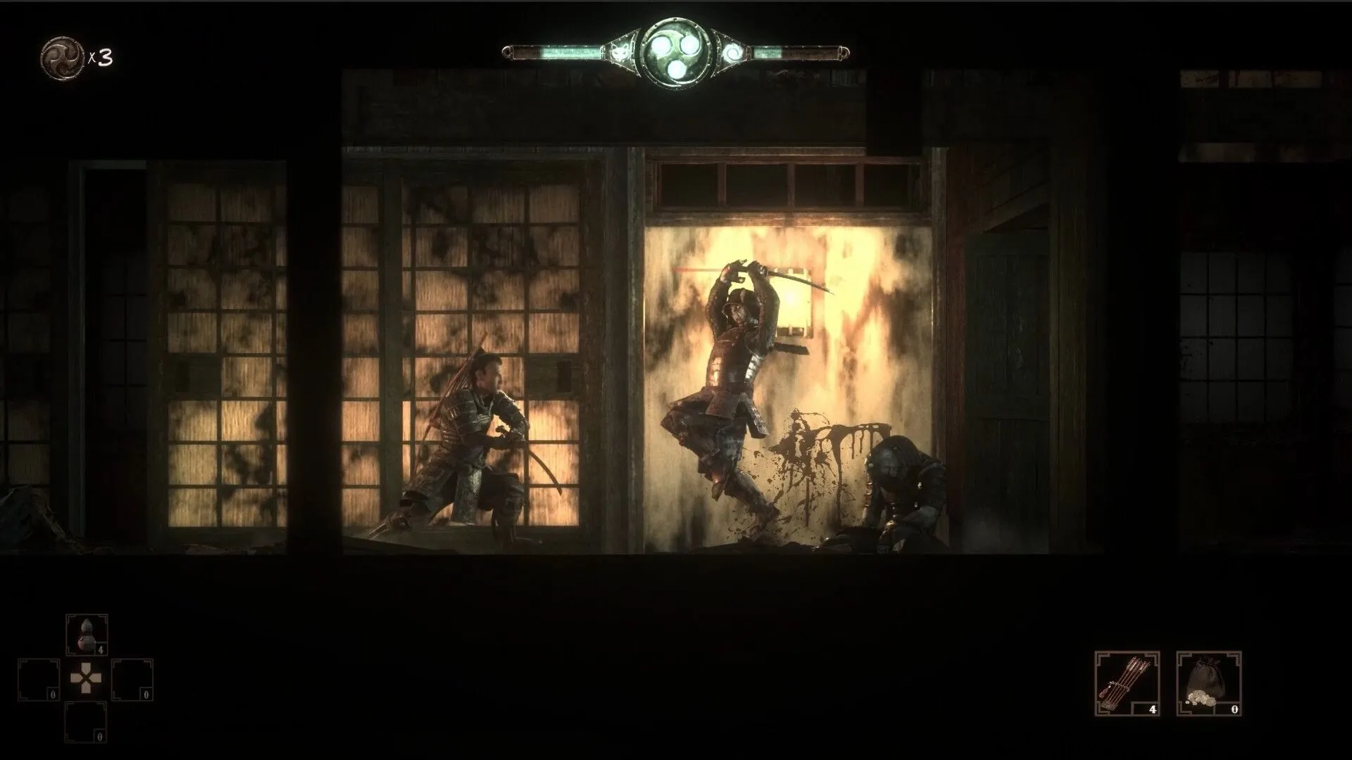 Đồ họa stop-motion độc đáo trong game The Spirit of the Samurai với yếu tố samurai và Oni