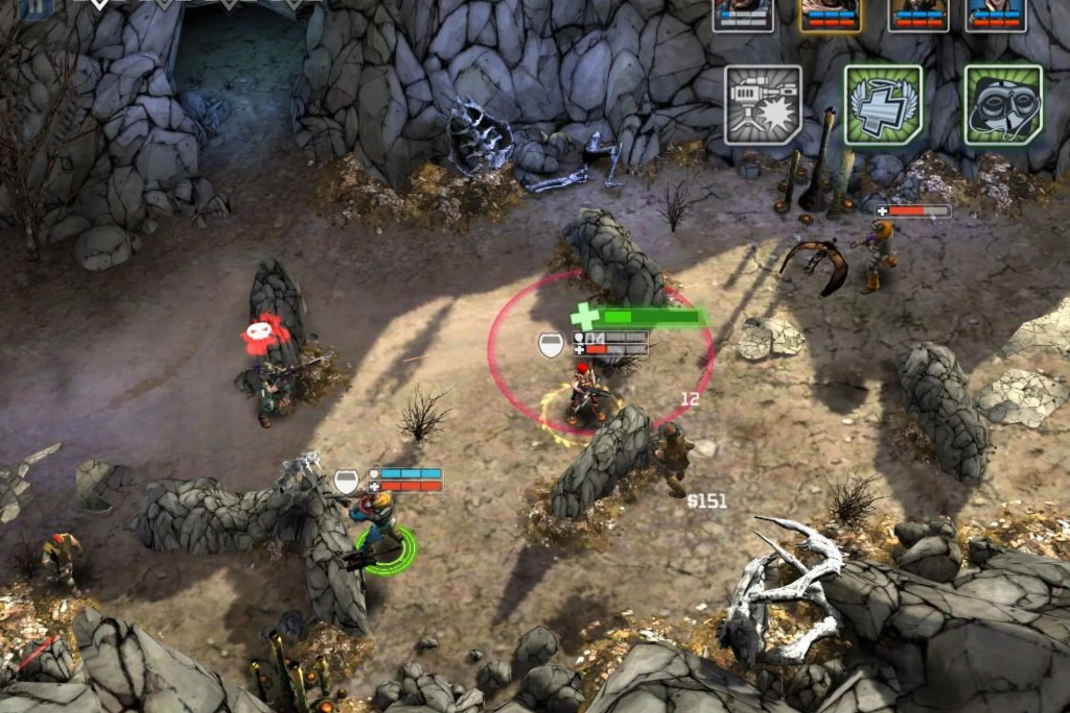 Đội hình Borderlands Legends chiến đấu trong hẻm núi