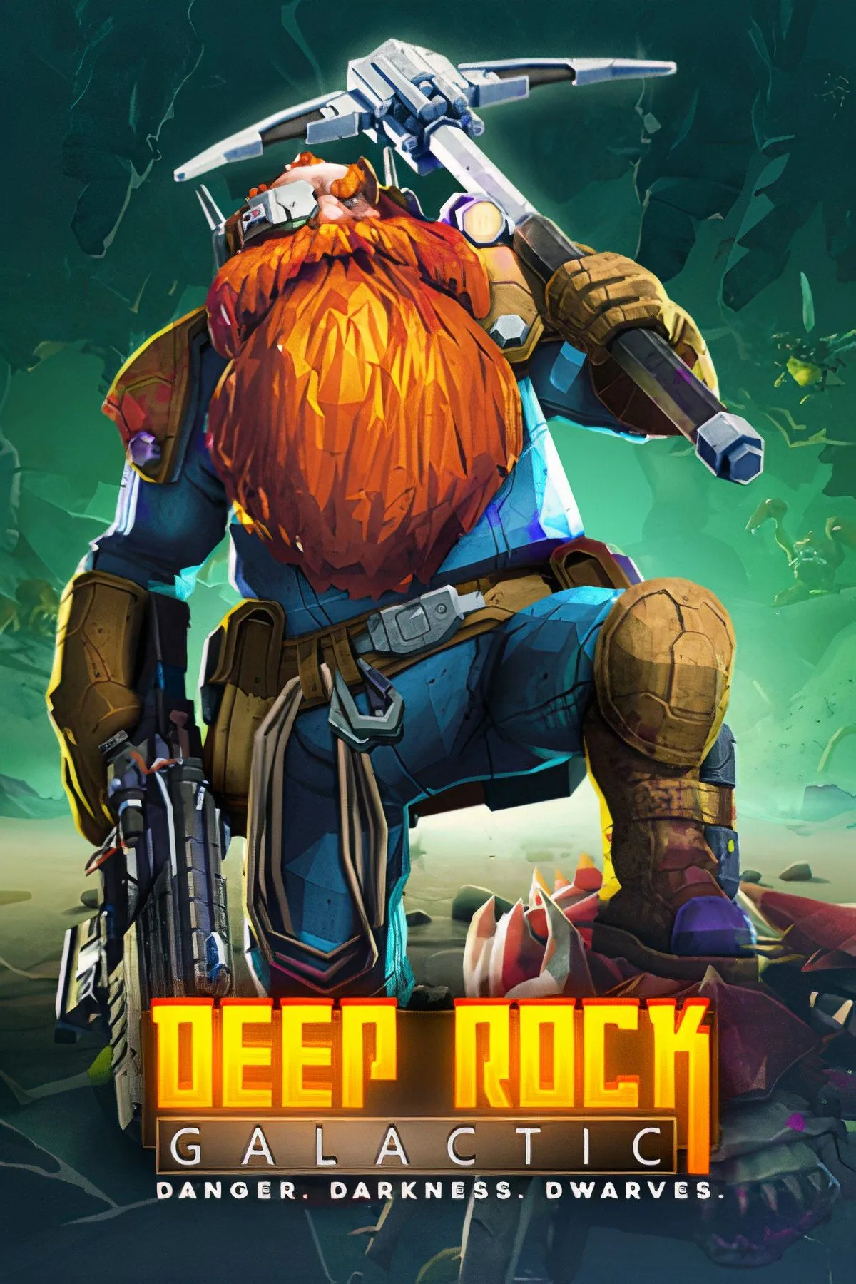 Đội lùn không gian trong Deep Rock Galactic đang khai thác tài nguyên và chiến đấu với quái vật ngoài hành tinh.
