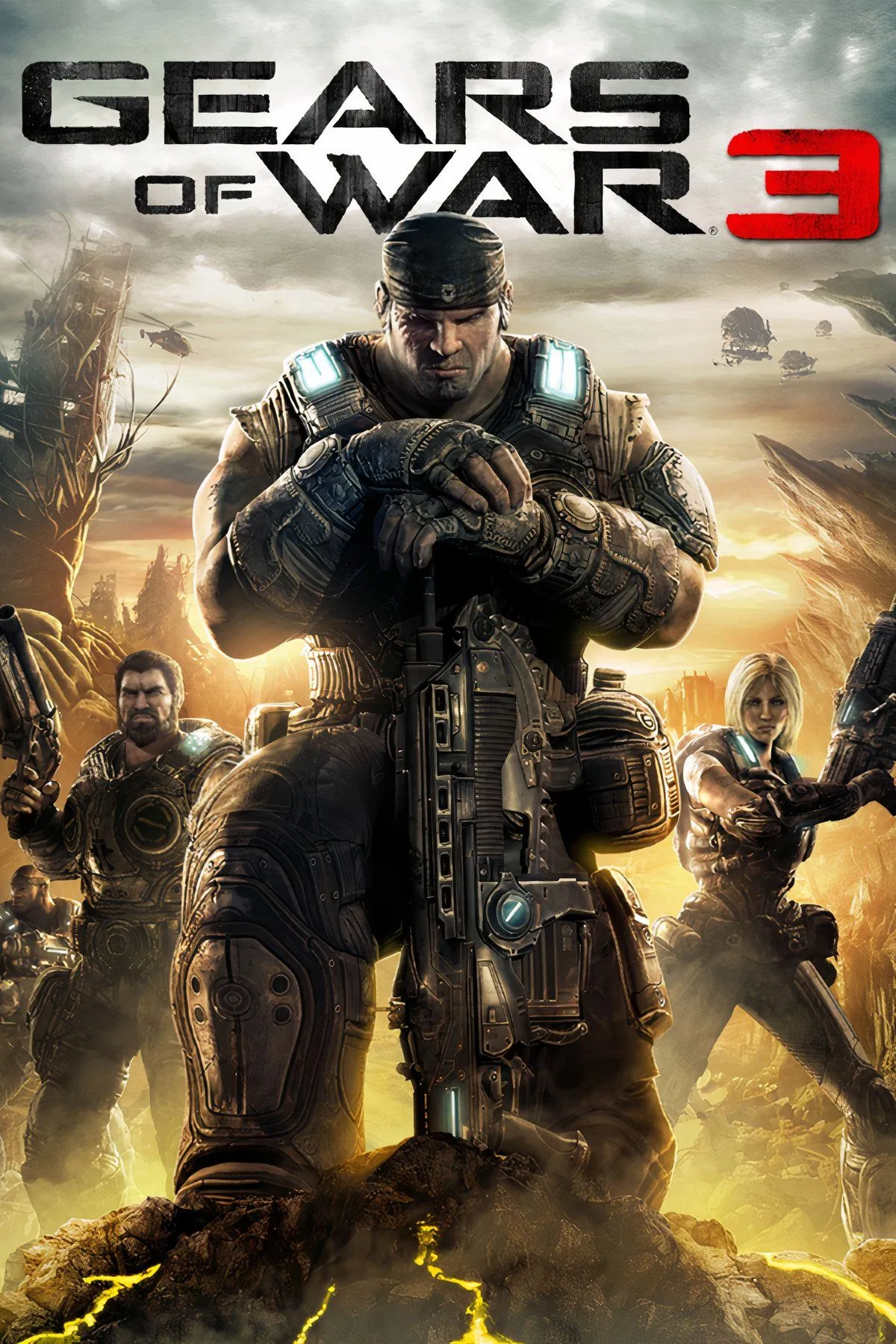 Dominic Santiago trên chiến trường trong Gears of War 3