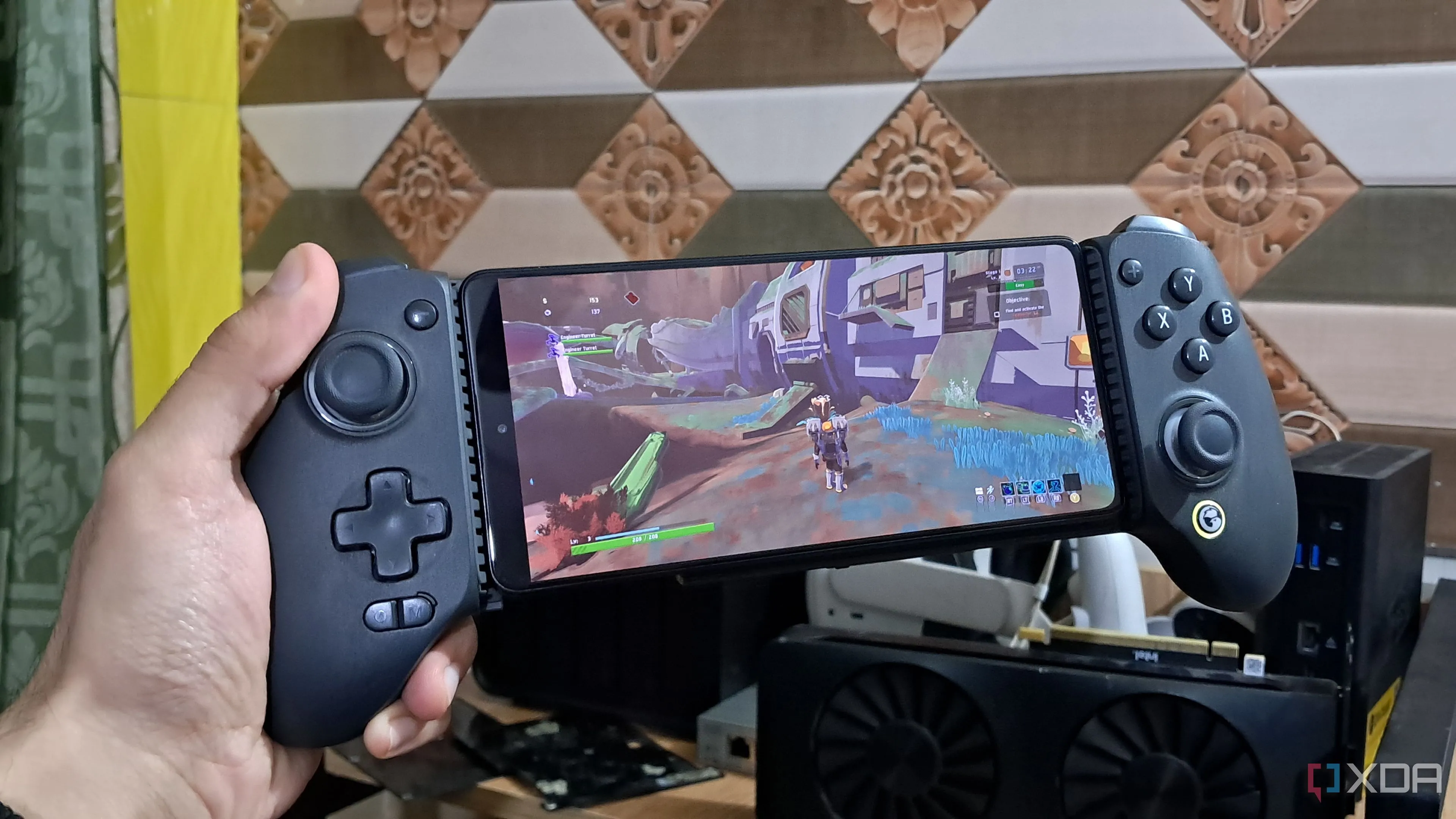 Game Risk of Rain 2 được stream mượt mà từ máy tính chơi game lên smartphone Android bằng Apollo và Artemis
