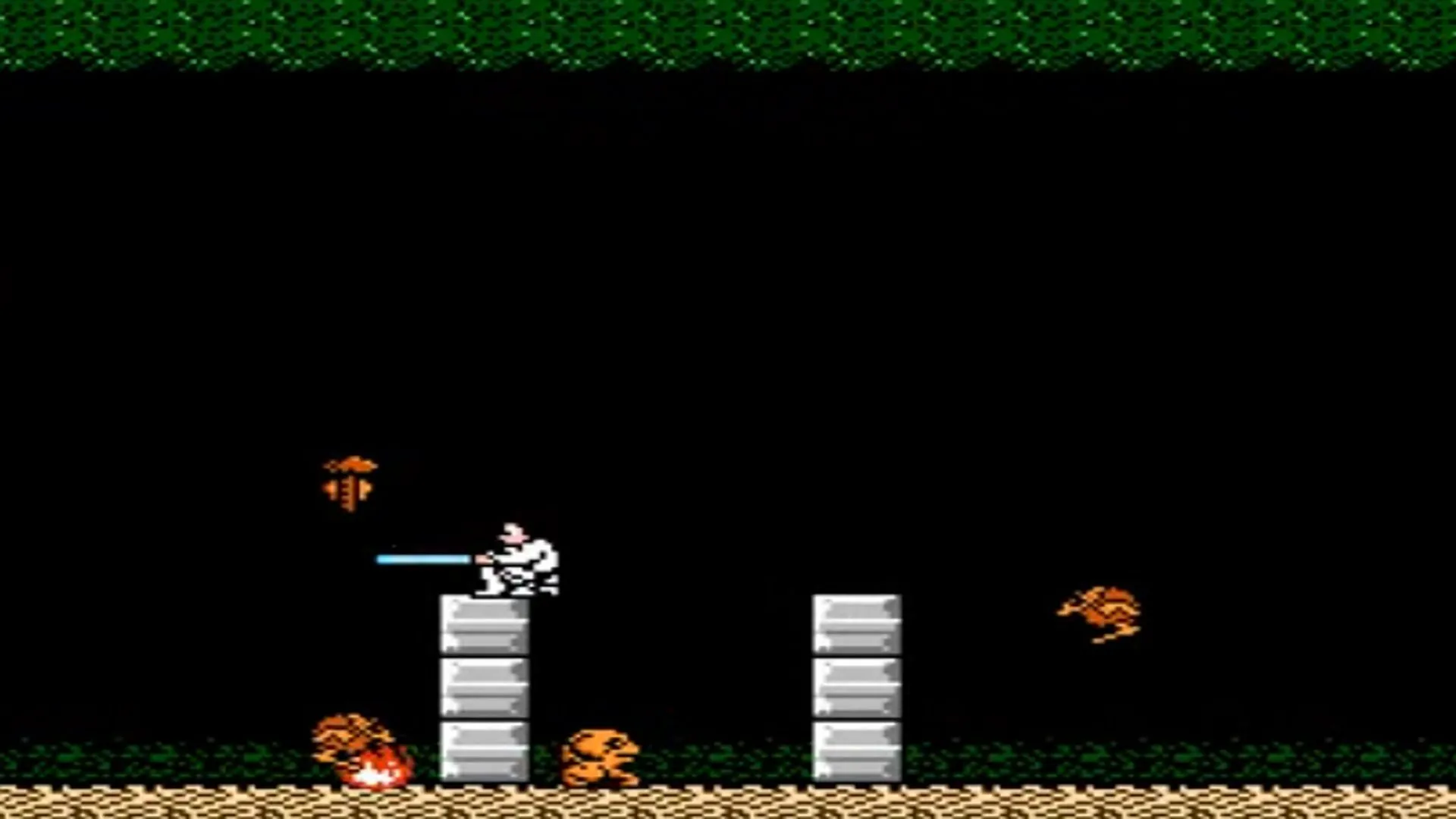 Gameplay của Star Wars trên NES, một ví dụ về game platformer 2D cổ điển