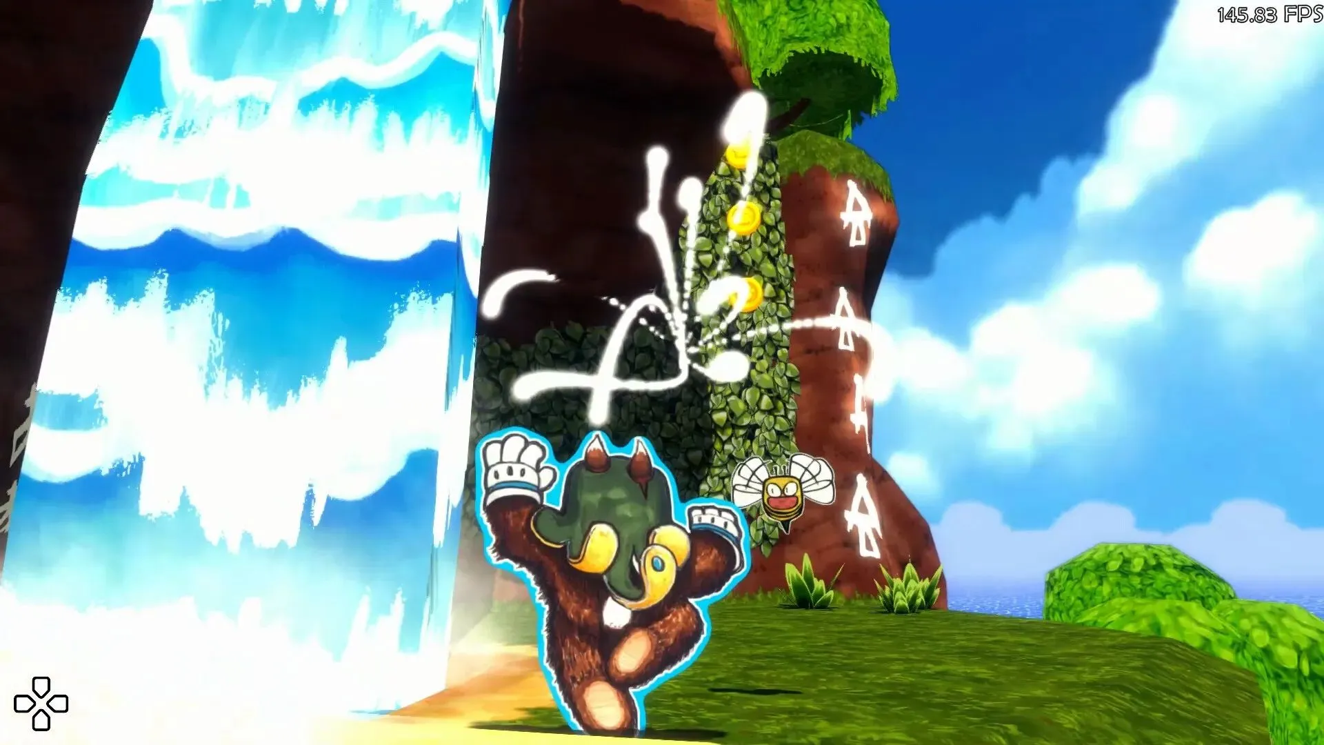 Gameplay Ruffy đang sử dụng sức mạnh SWAP để thay đổi môi trường trong Ruffy and the Riverside
