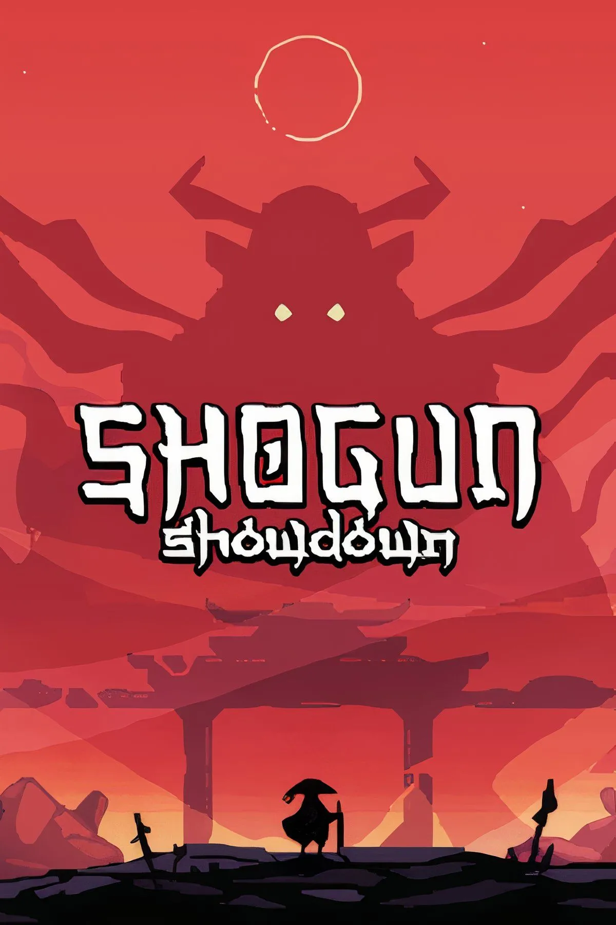 Gameplay Shogun Showdown với giao diện chiến thuật theo lượt và các nhân vật chibi Samurai