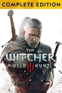 Geralt of Rivia chiến đấu với quái vật trong The Witcher 3, với đồ họa phong cảnh hùng vĩ và hiệu ứng phép thuật