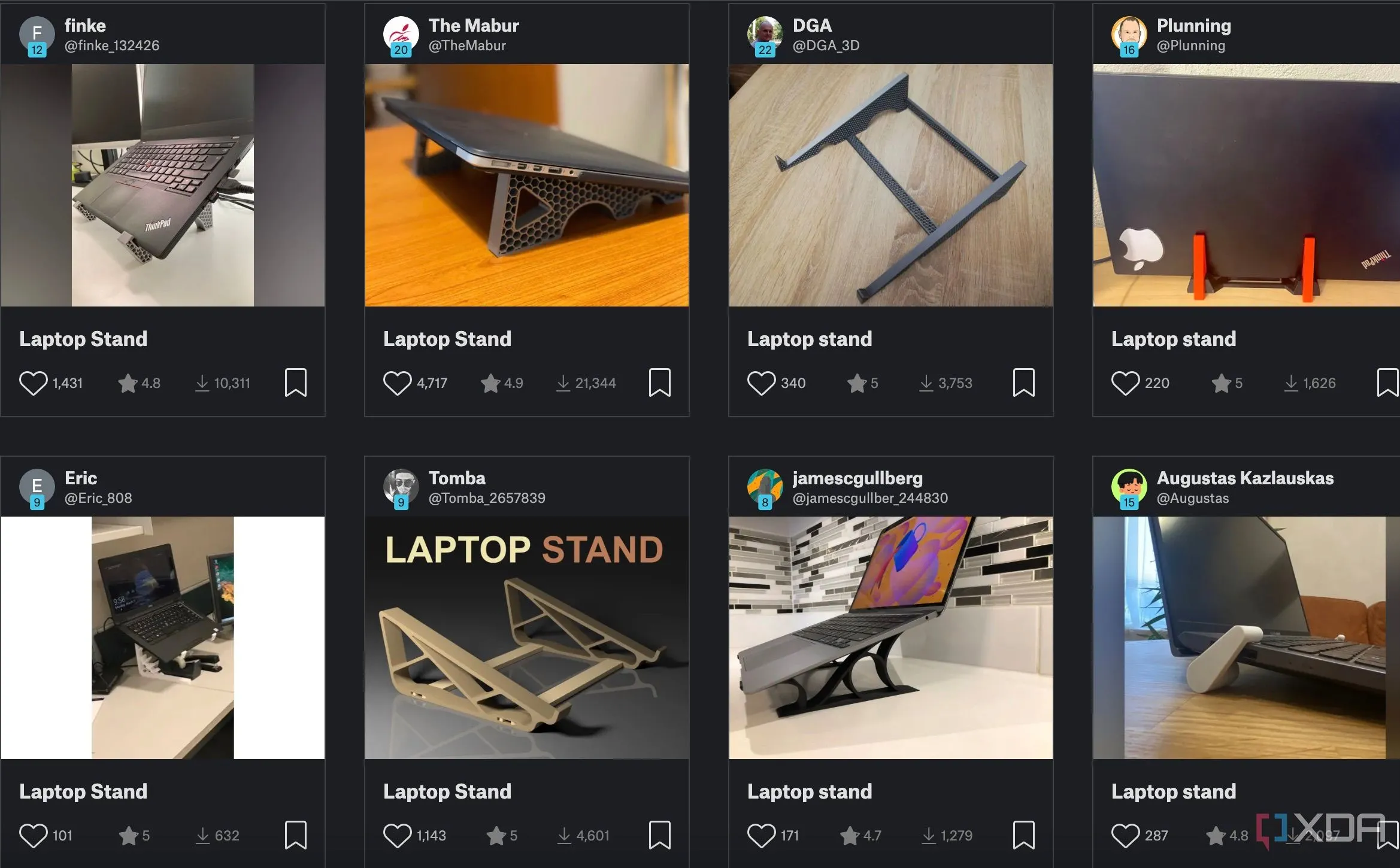 Giá đỡ laptop công thái học tự in 3D giúp nâng cao màn hình