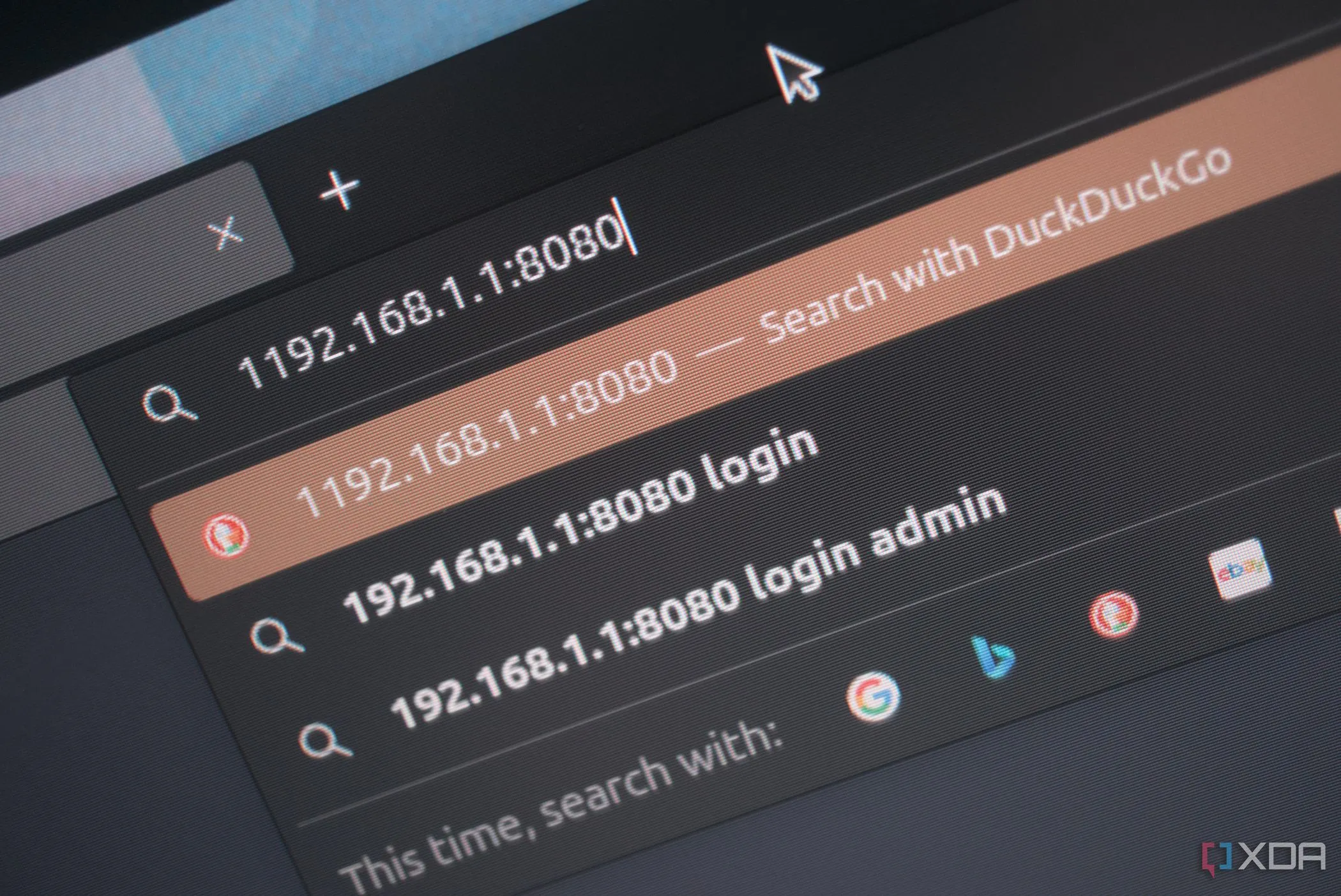 Giao diện cài đặt địa chỉ IP và cổng mạng để phân chia VLAN