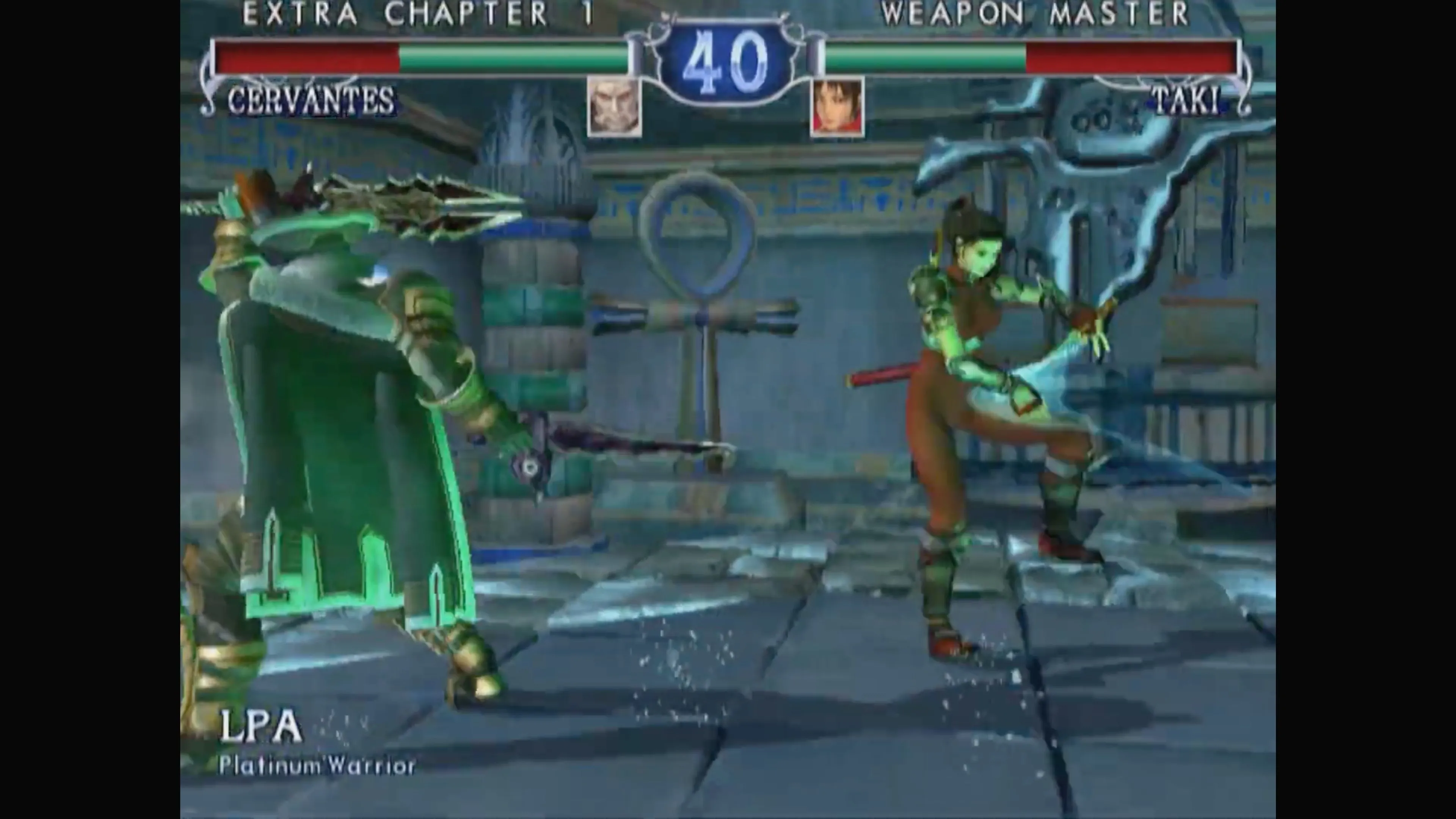 Giao diện chọn nhân vật trong SoulCalibur II