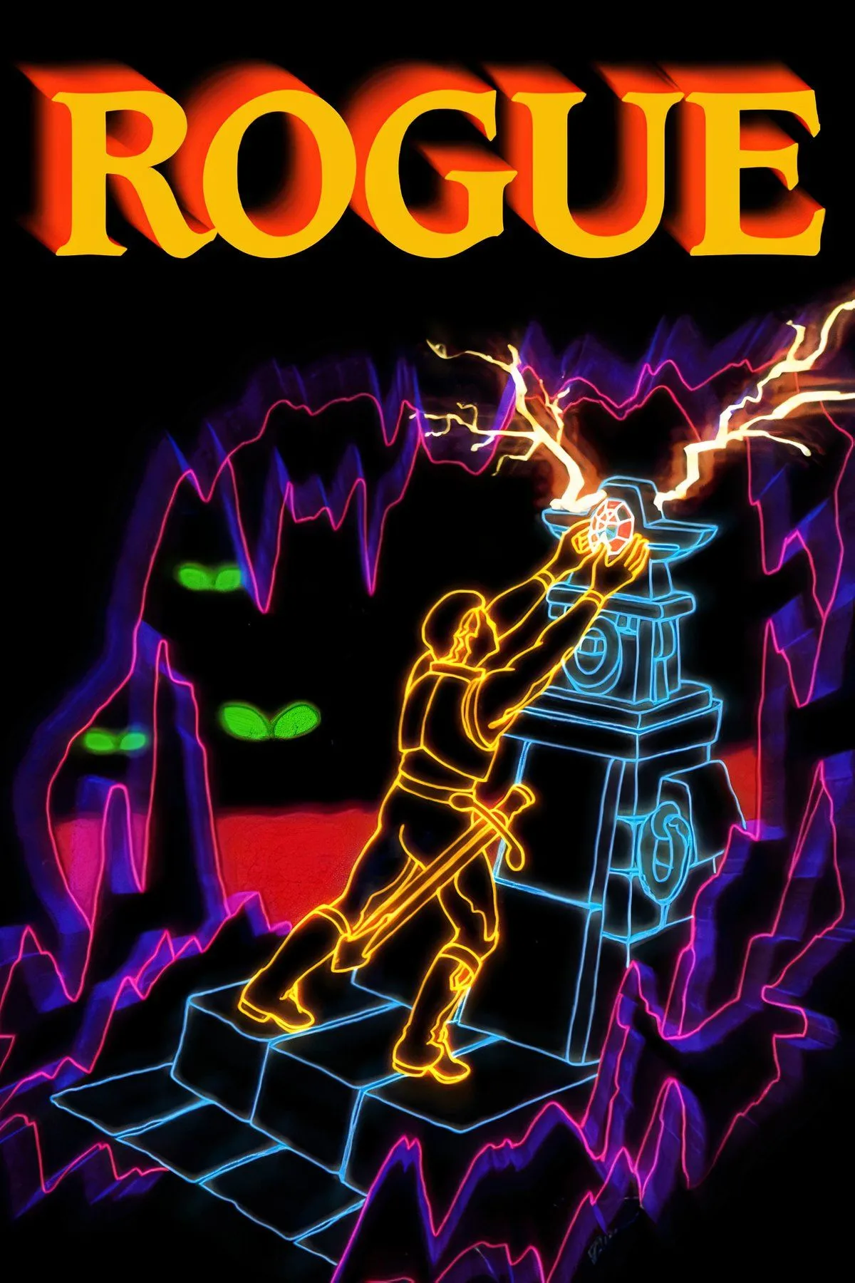 Giao diện đồ họa đơn giản nhưng lôi cuốn của game Rogue
