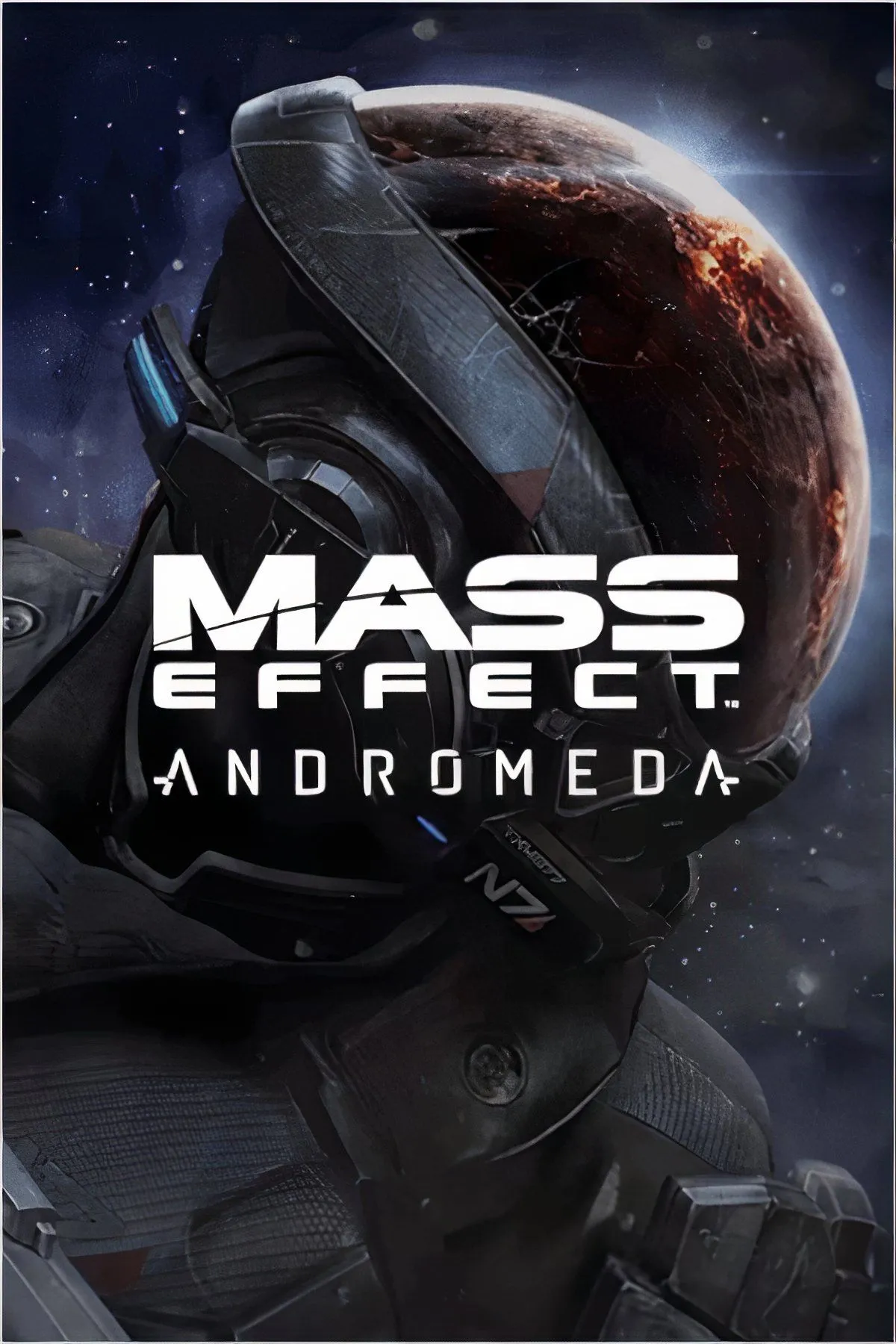 Giao diện game Mass Effect Andromeda với nhân vật chính và đồng đội trong không gian